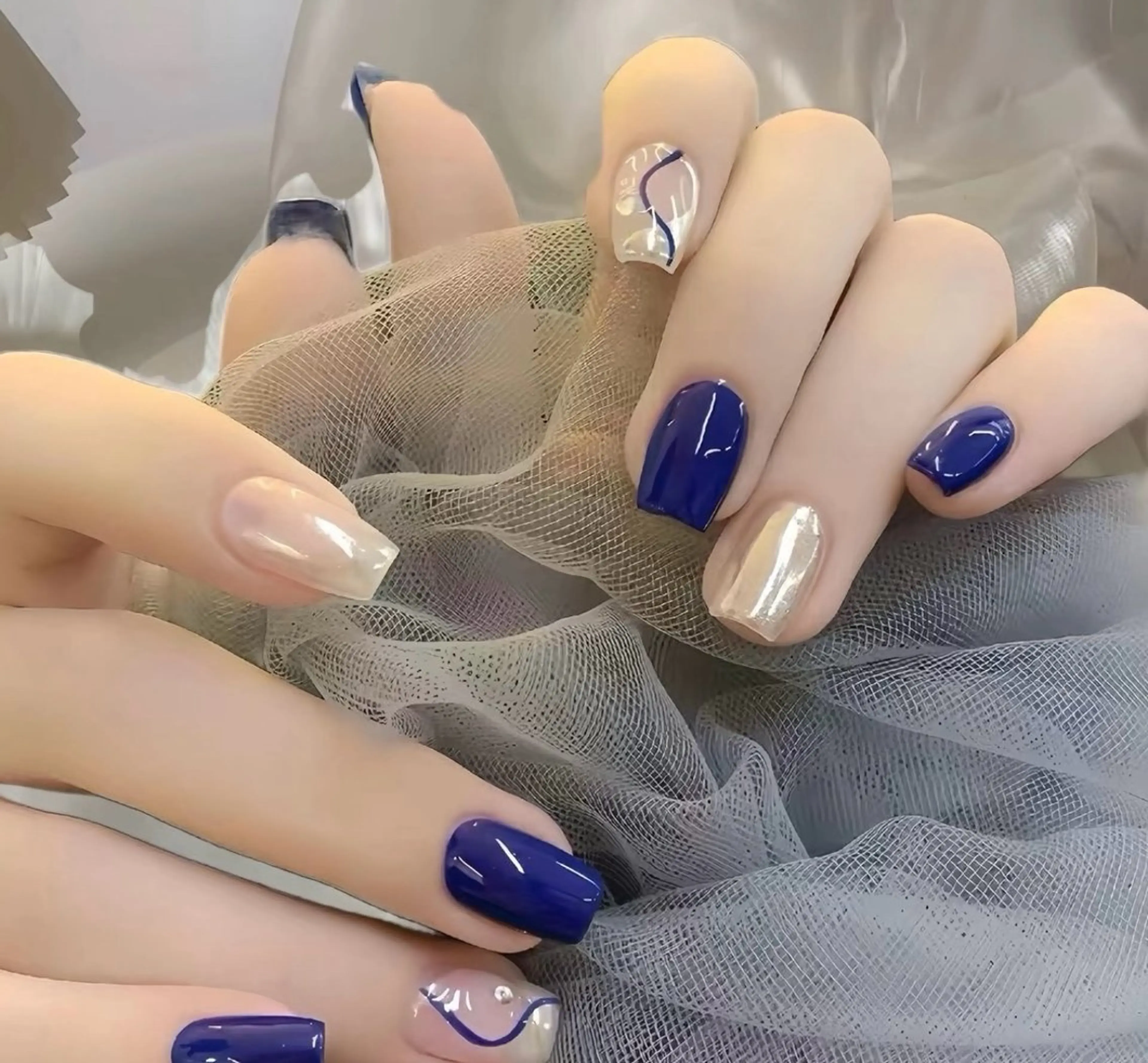 ネイル チークネイル 長さ出し フレンチネイル ガーリー 韓国ネイル sun nail池袋 モデル募集のネイルデザイン