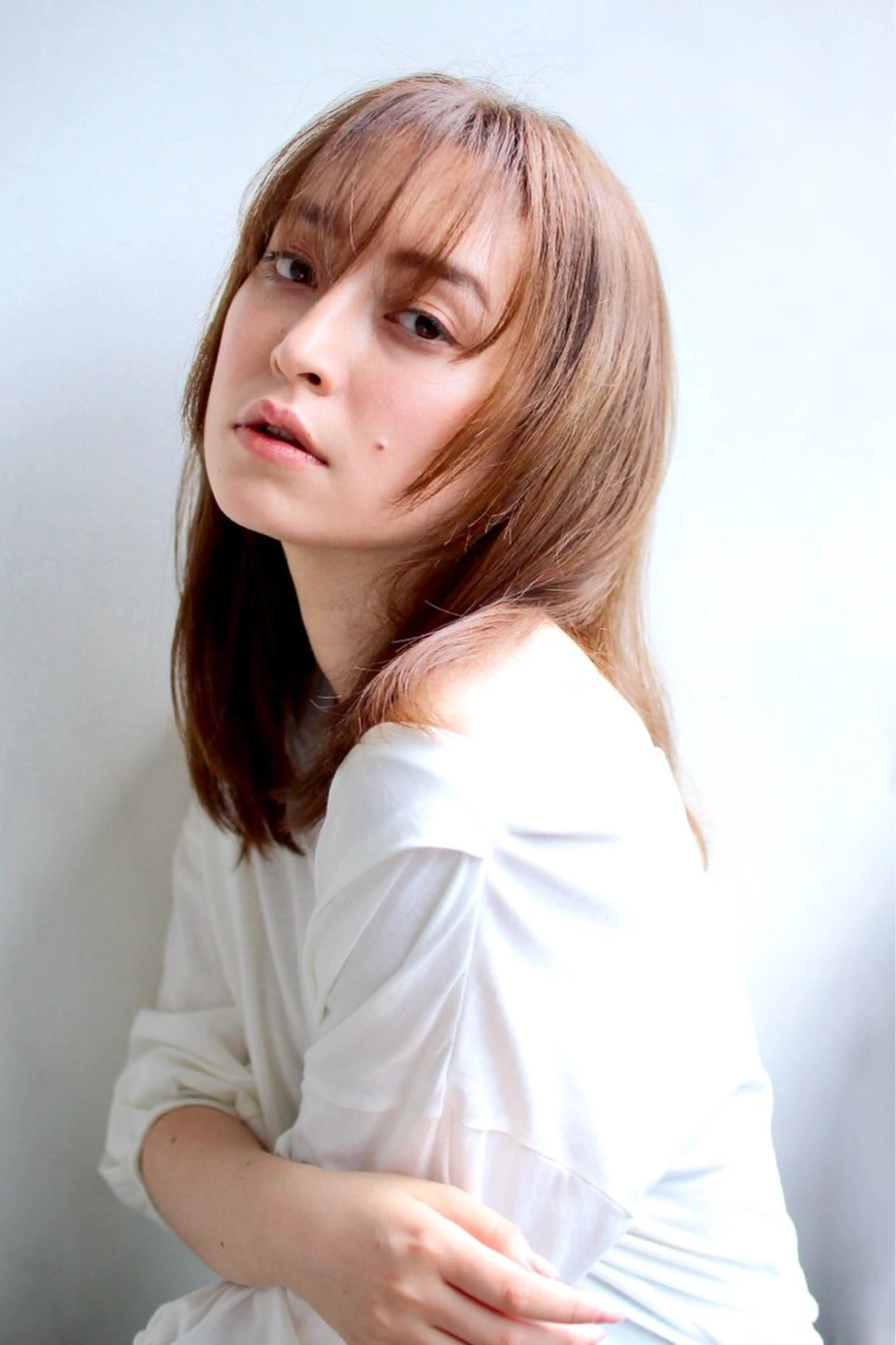 セミロング 縮毛矯正 千 田のヘアスタイル