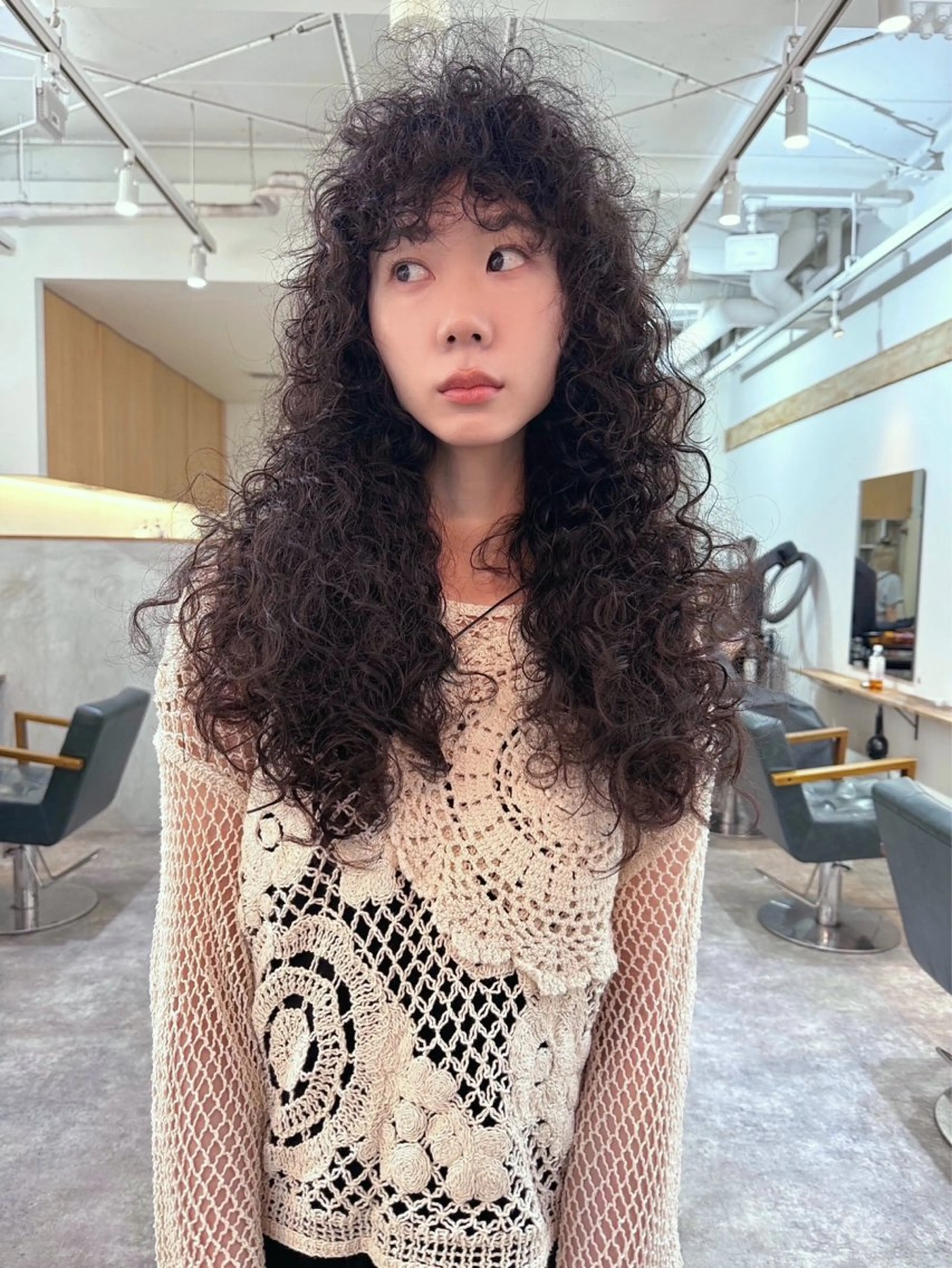 ロング パーマ ヘアアレンジ 丸山渉/パーマ エフェクトブリーチのヘアスタイル