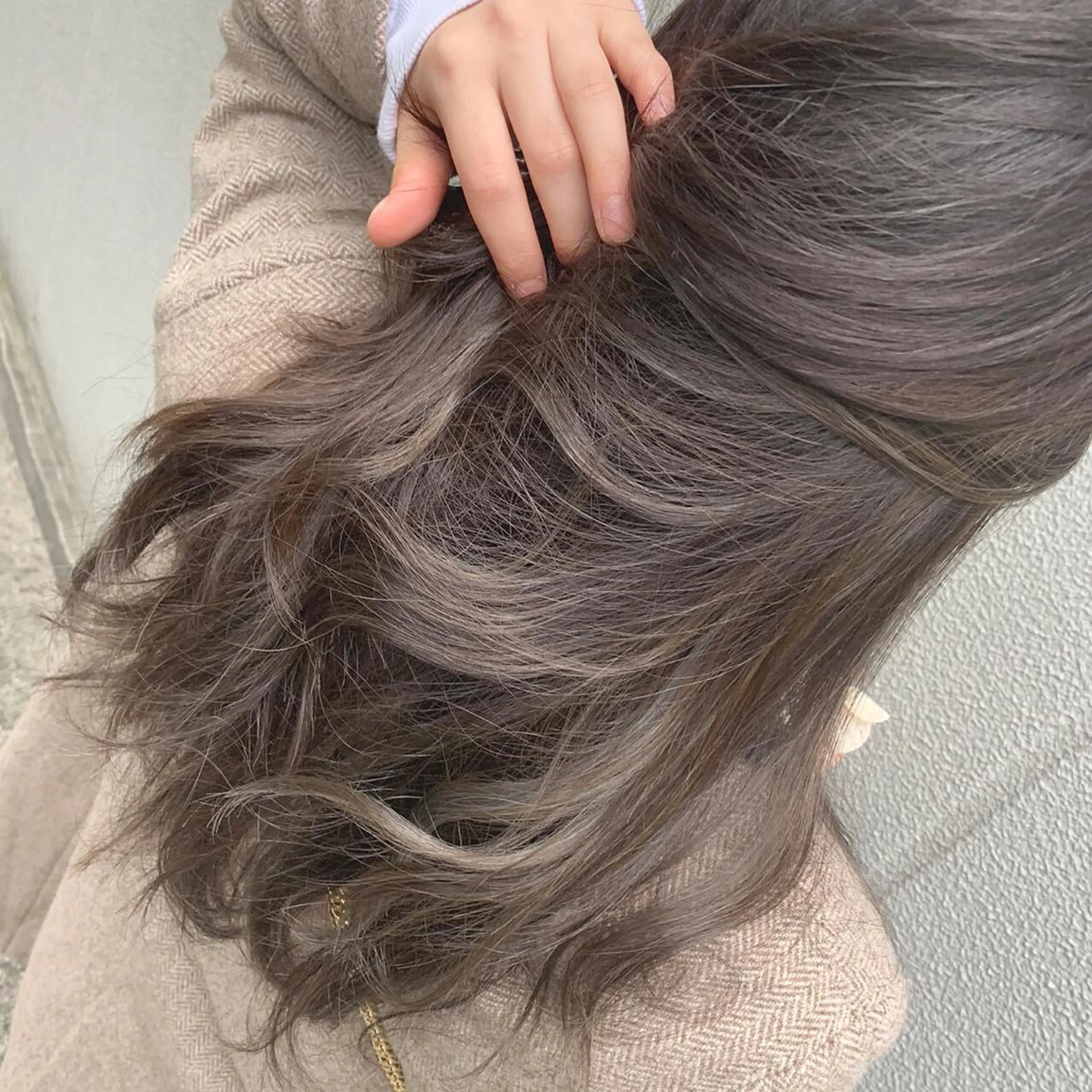 【ハイライト】💓ナチュラルハイライト全体カラー1STEPトリートメントの写真