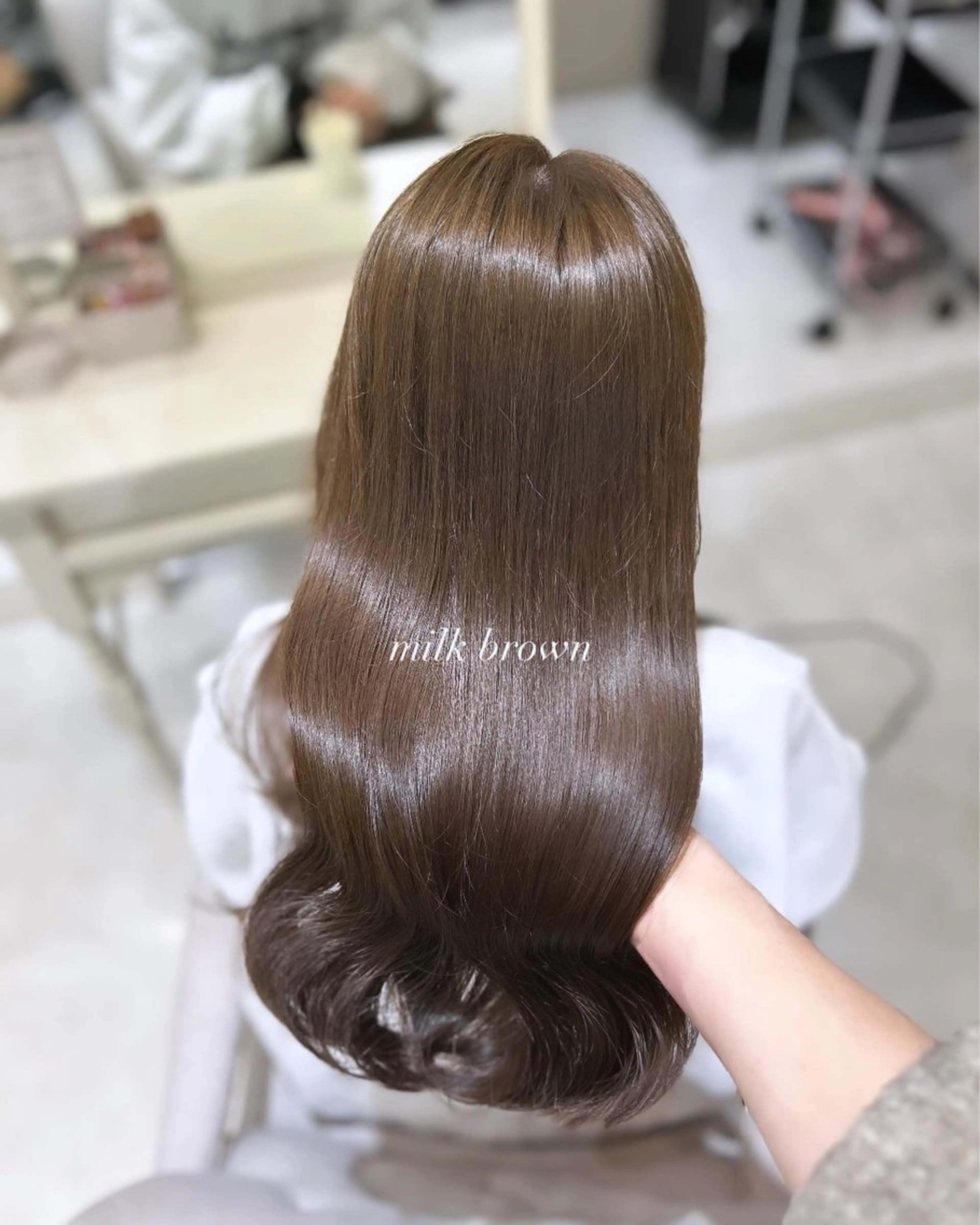 ロング ケアカラー カット ヘアカラー トリートメント 髪質改善× ブリーチなしyutoのヘアスタイル