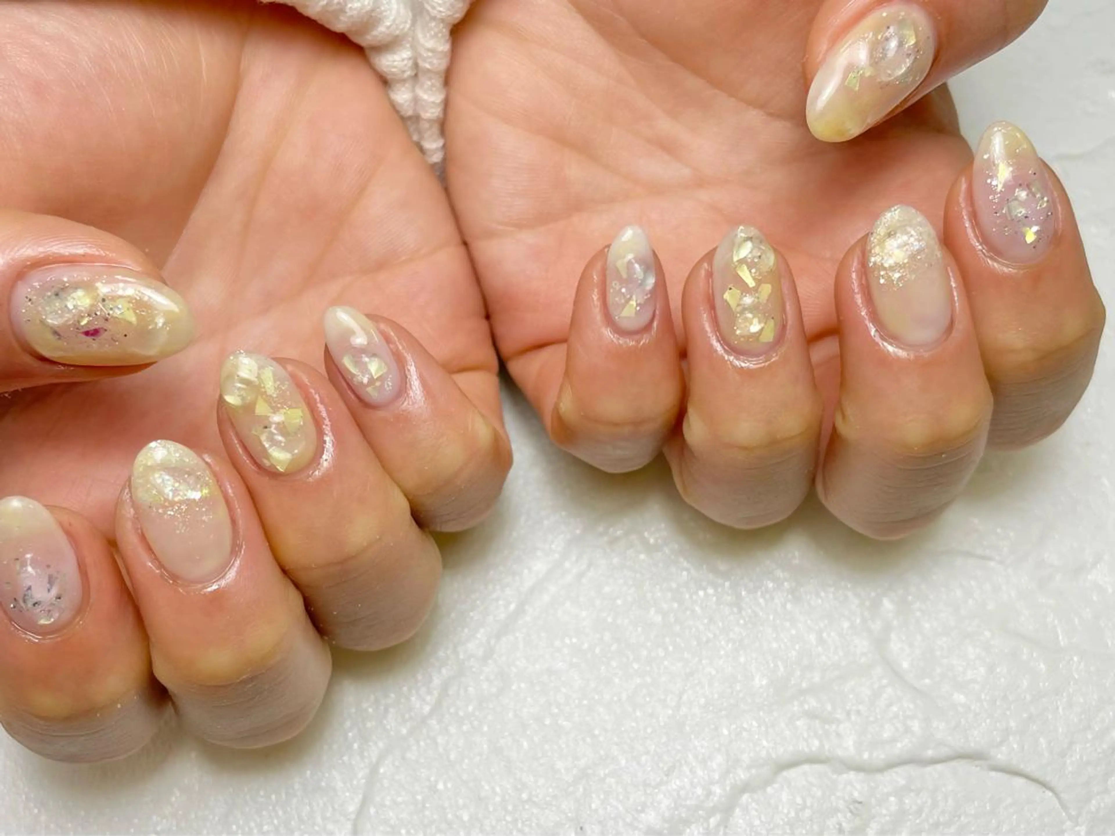 ネイル 持ち込み ニュアンスネイル Nail Blue512所属・Nailist MINORIのネイルデザイン