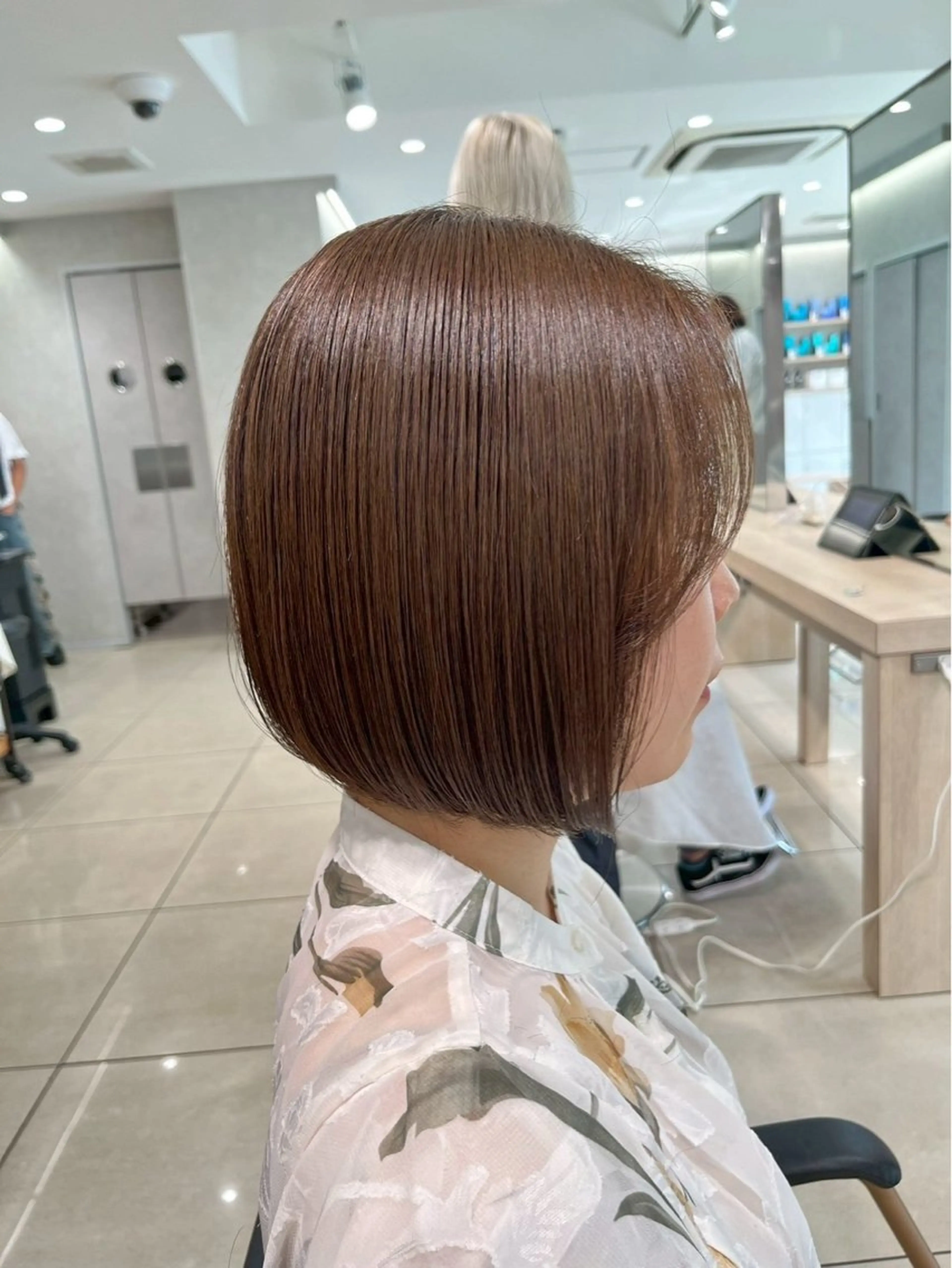 ミディアム カラー 🍒カラー/縮毛🍒 こばるのヘアスタイル