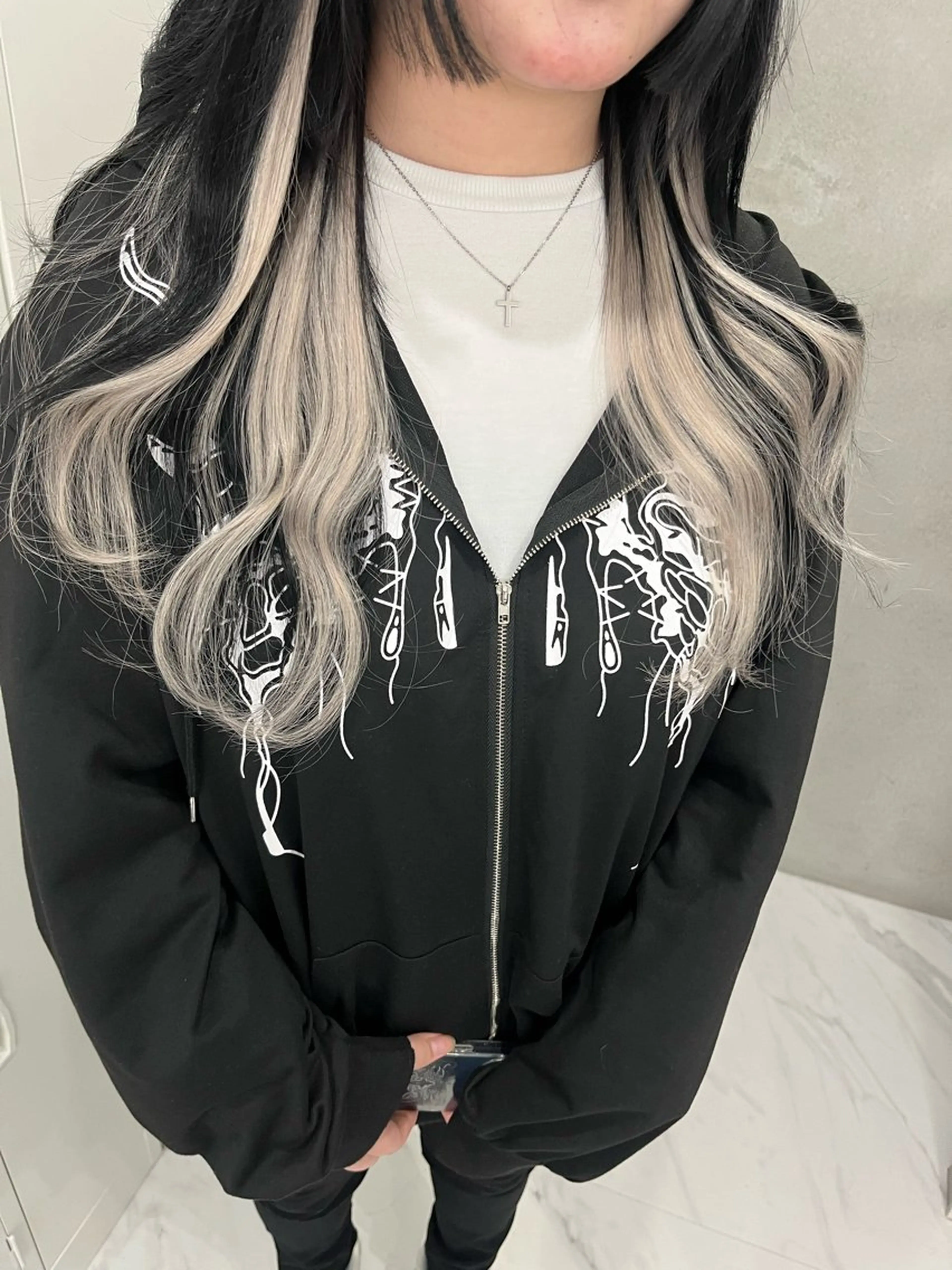 ロング エクステ りおな/エクステ /ミルクティーカラーのヘアスタイル