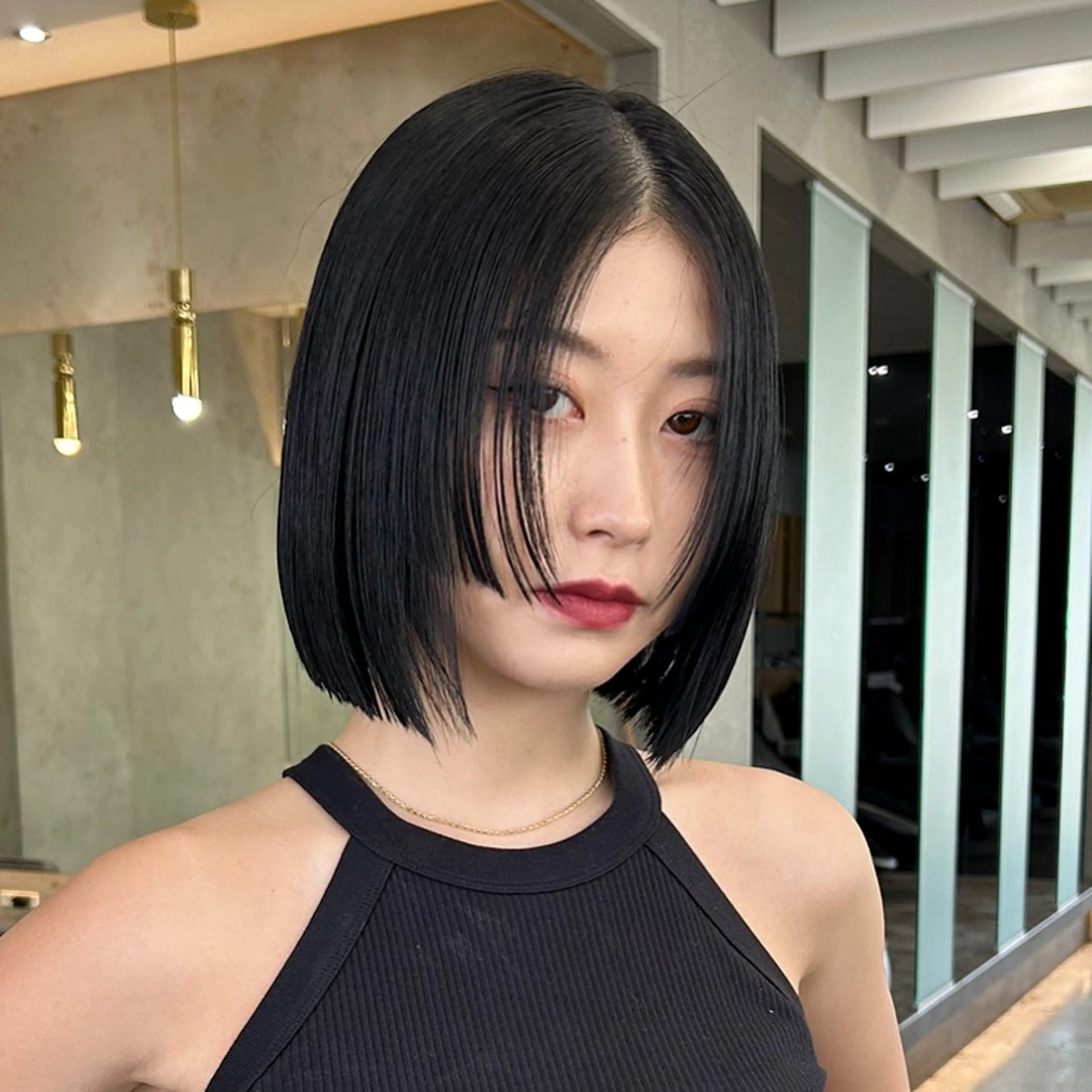 ショート カラー 莉乃/縮毛矯正/髪質 改善/艶カラーのヘアスタイル