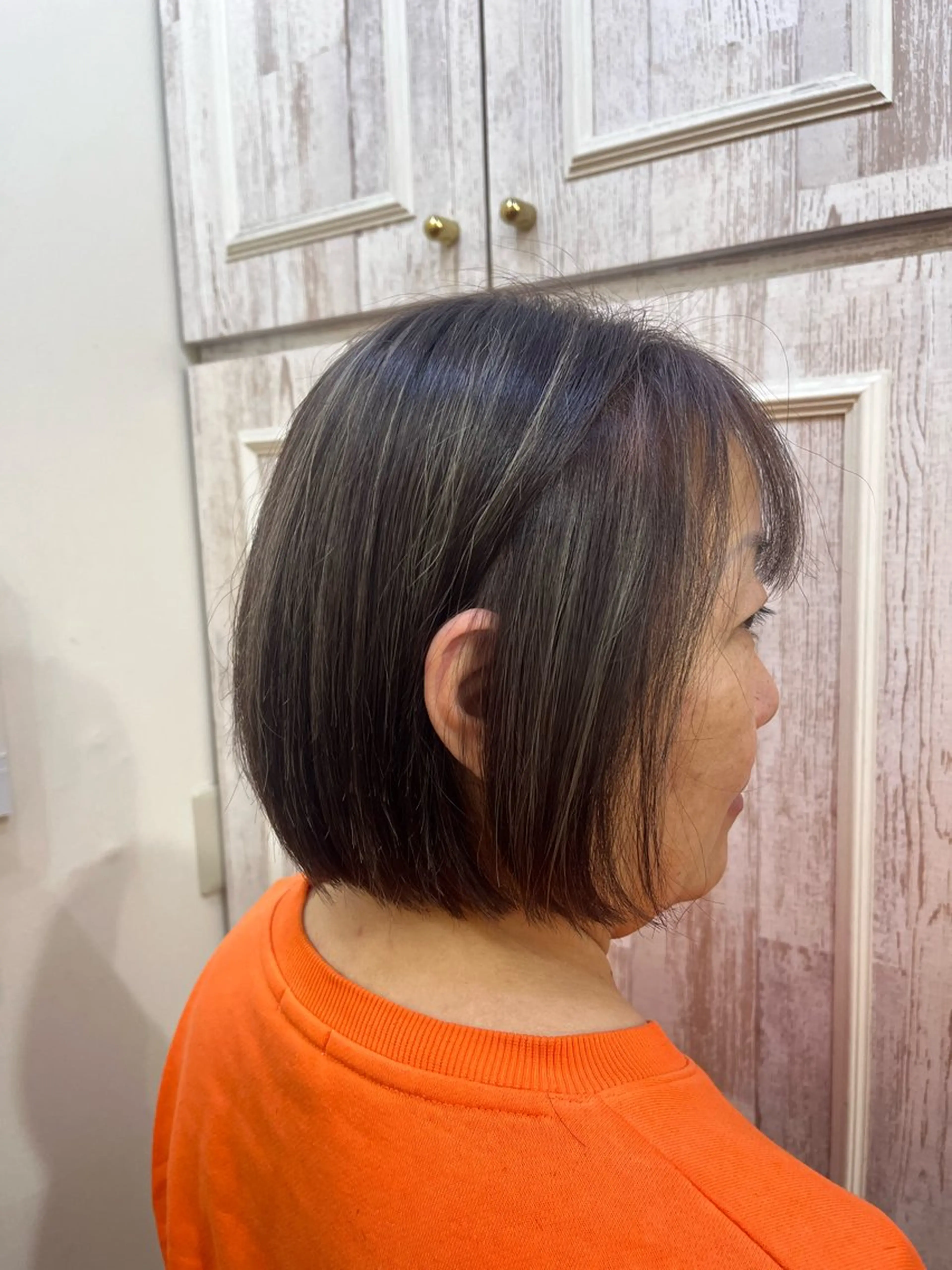 ミディアム ハイライト Lily hair所属・メンズ’ショート特化 クロスのヘアスタイル