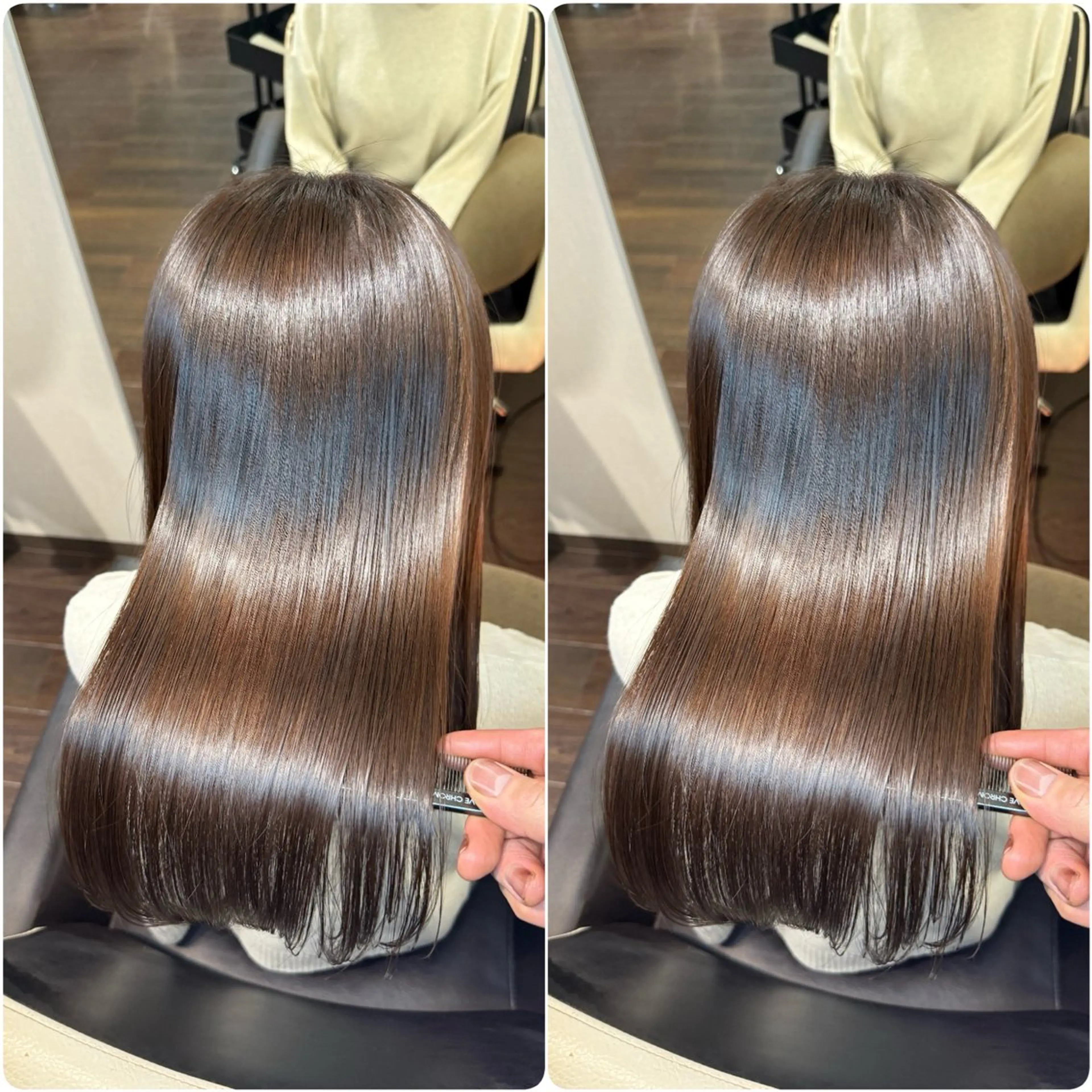 ミディアム カラー カット ヘアカラー トリートメント ヘッドスパ youres hair 髪質改善トリートメント&ヘッドスパ　新宿EAST所属・🌹ULTOWA🌹 髪質改善/縮毛/店長のヘアスタイル