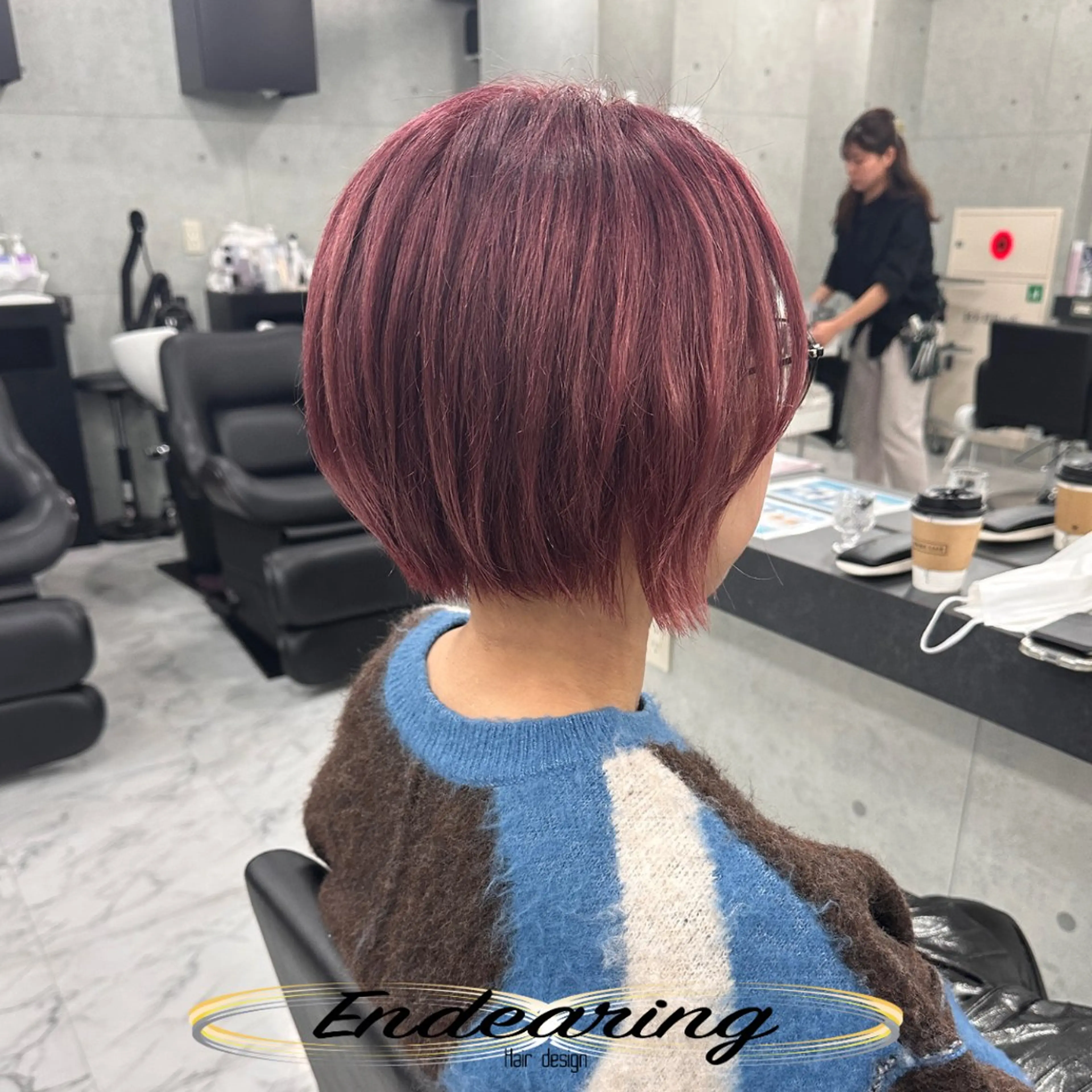 ショート ショートボブ ボブ ショートヘア カット ヘアカラー Endearing 銀座/レイヤーカットのヘアスタイル