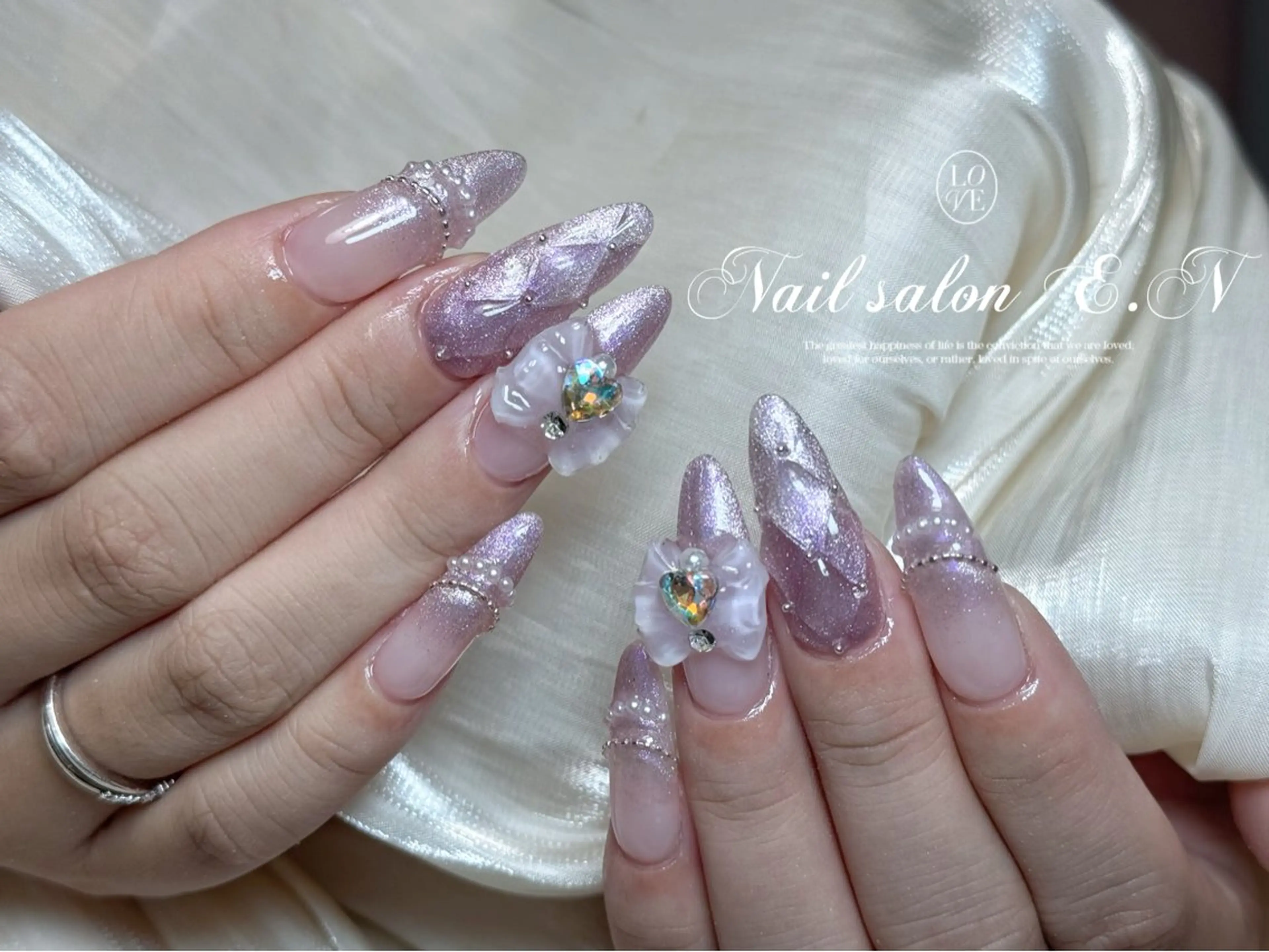 ネイル E.N🦋 長さ出し/持ち込みのネイルデザイン