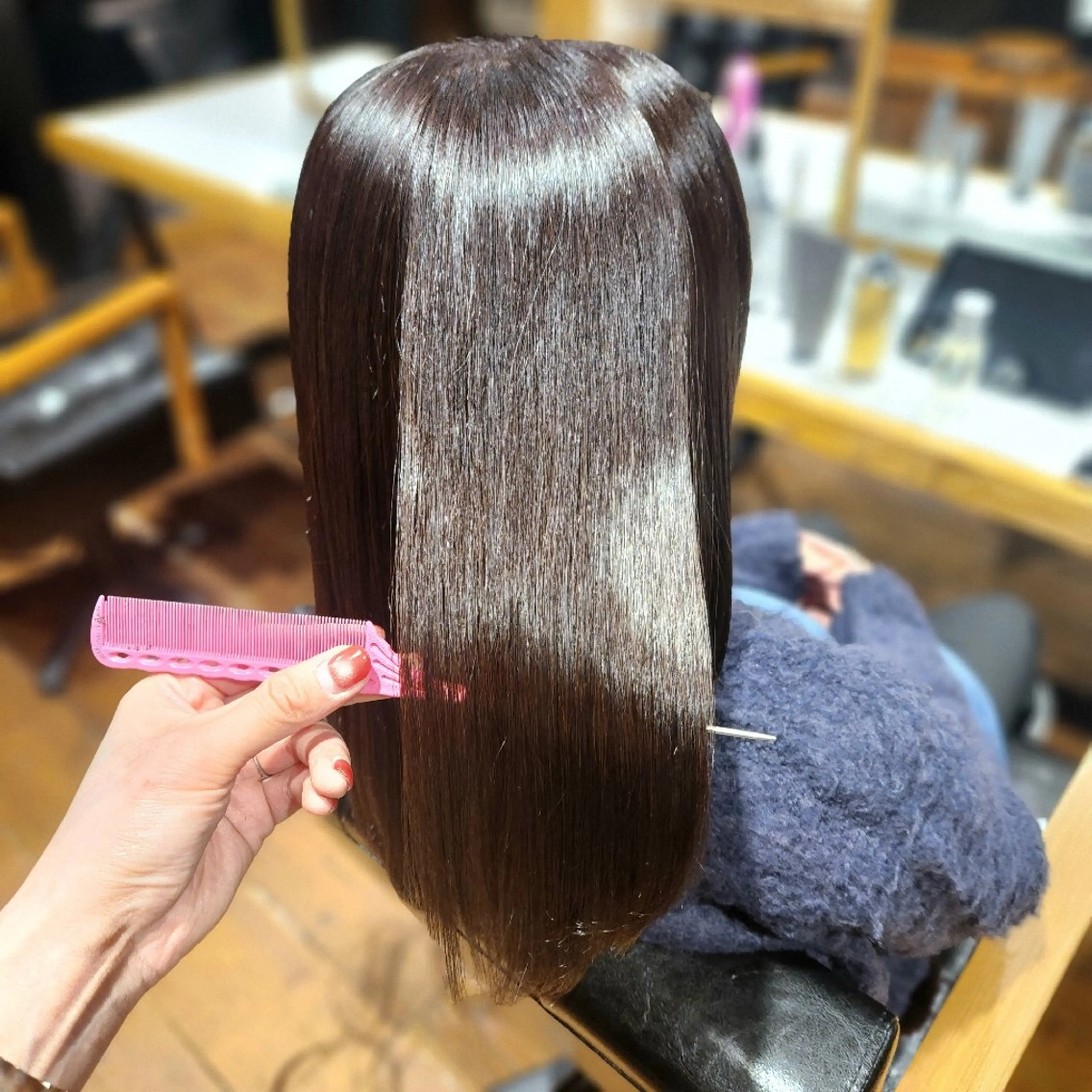 セミロング カラー ブラウンカラー ココアブラウン O.hair designers所属・シールエクステ🎀 ホシノ🕒ユウカのヘアスタイル