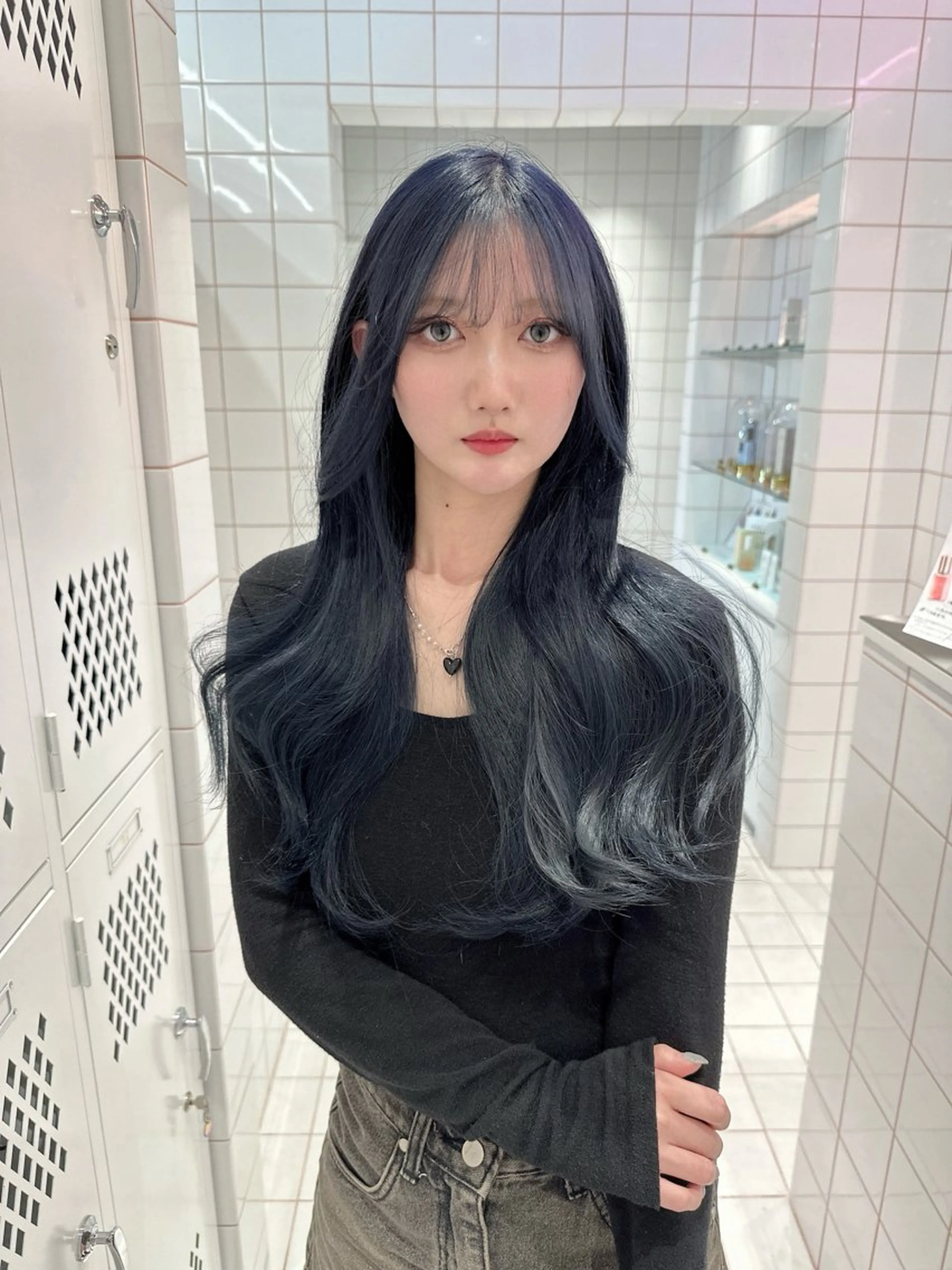 ロング カラー ヘアカラー トリートメント もえな 💋👼🏻のヘアスタイル