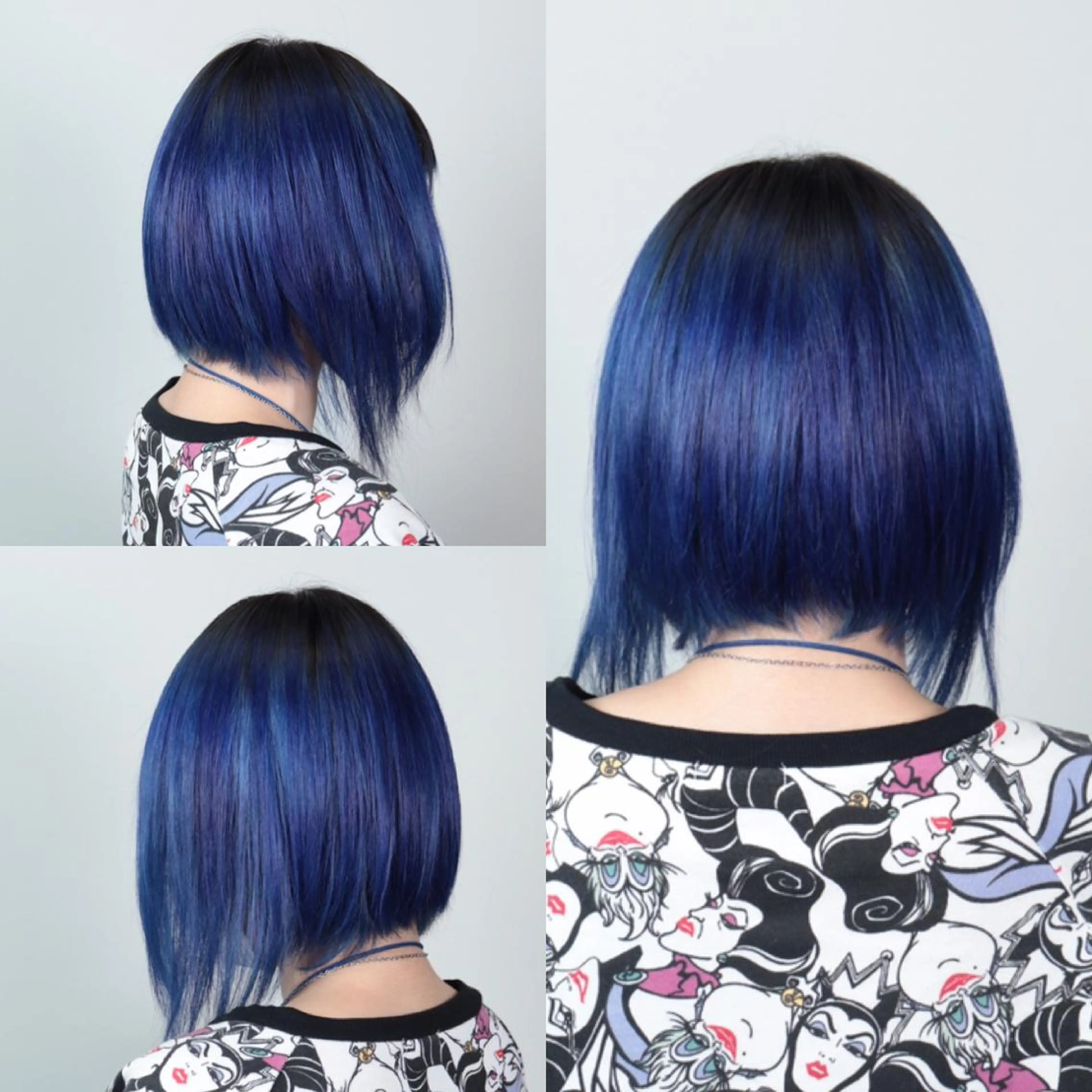 ミディアム カラー ブルーカラー ダークシルバー シルバー ヘアカラー トリートメント 秋葉 洸平のヘアスタイル