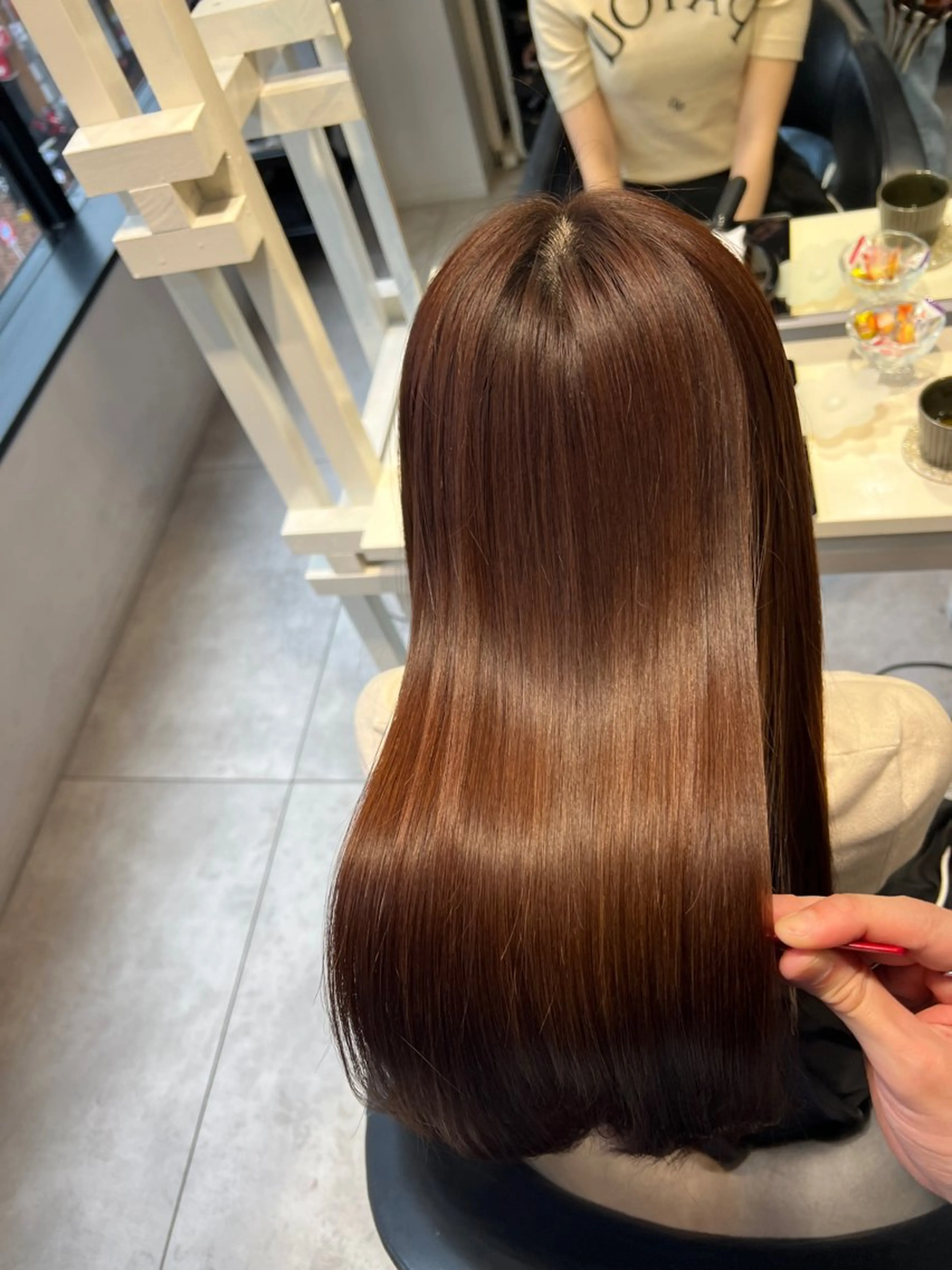 ロング ヘアカラー トリートメント 透明感カラー/恵比寿 /レイヤーカット大場のヘアスタイル