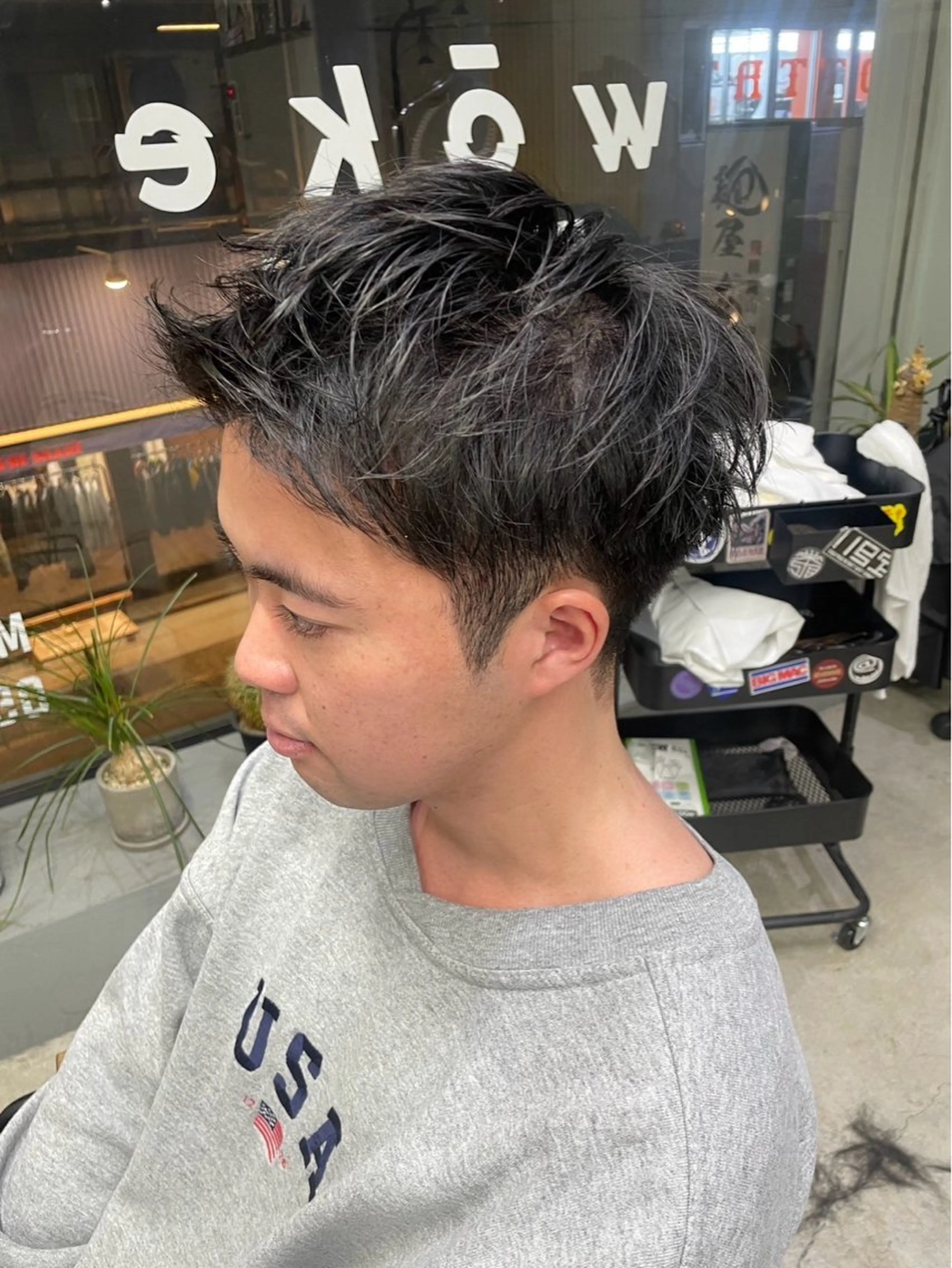 ショート メンズ カット ヘッドスパ メンズ専門サロン wokeのヘアスタイル