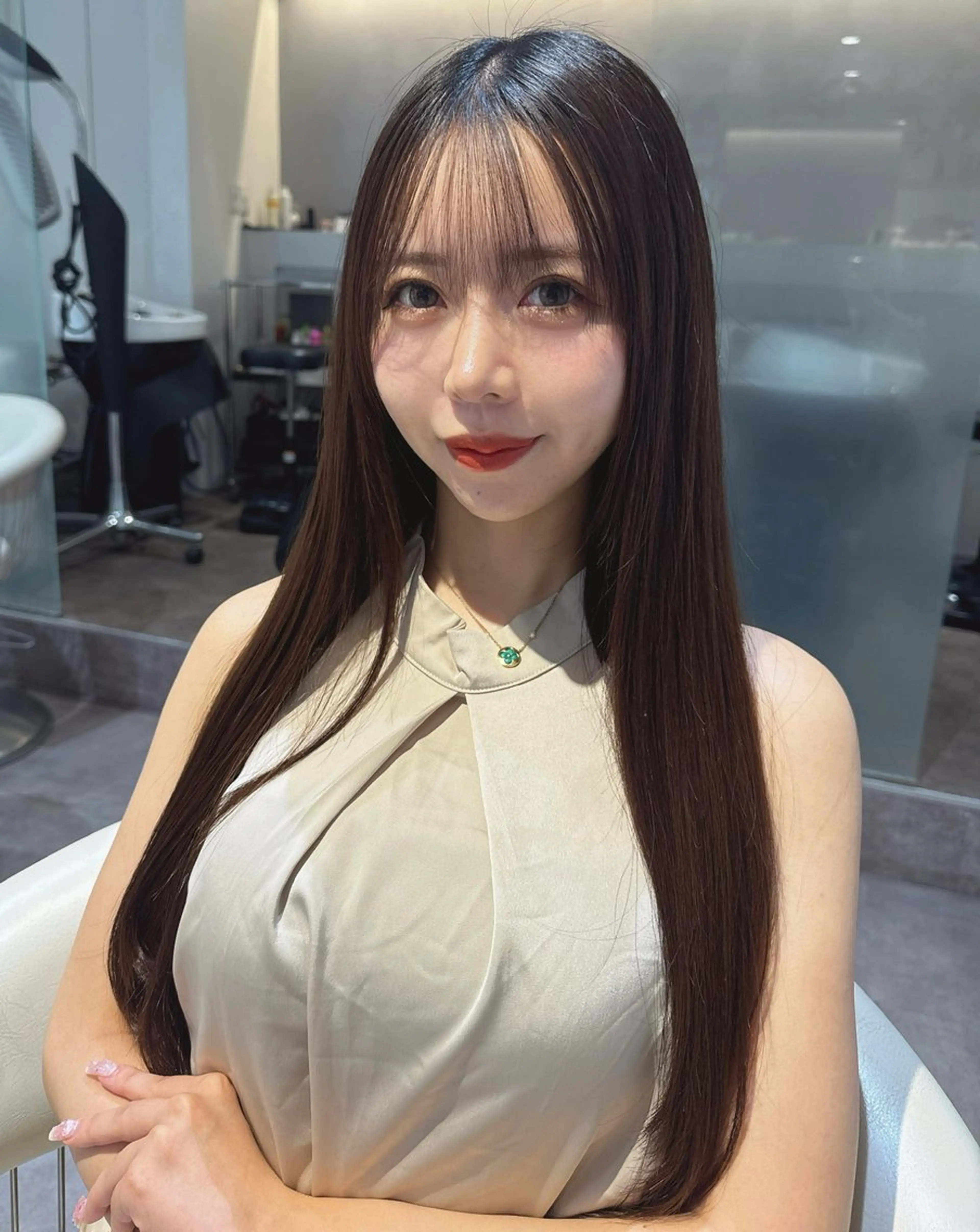 ロング カラー 透明感カラー グレージュ 髪質改善 トリートメント カット ヘアカラー トリートメント 💎透明感カラー特化 💎TAISEIのヘアスタイル