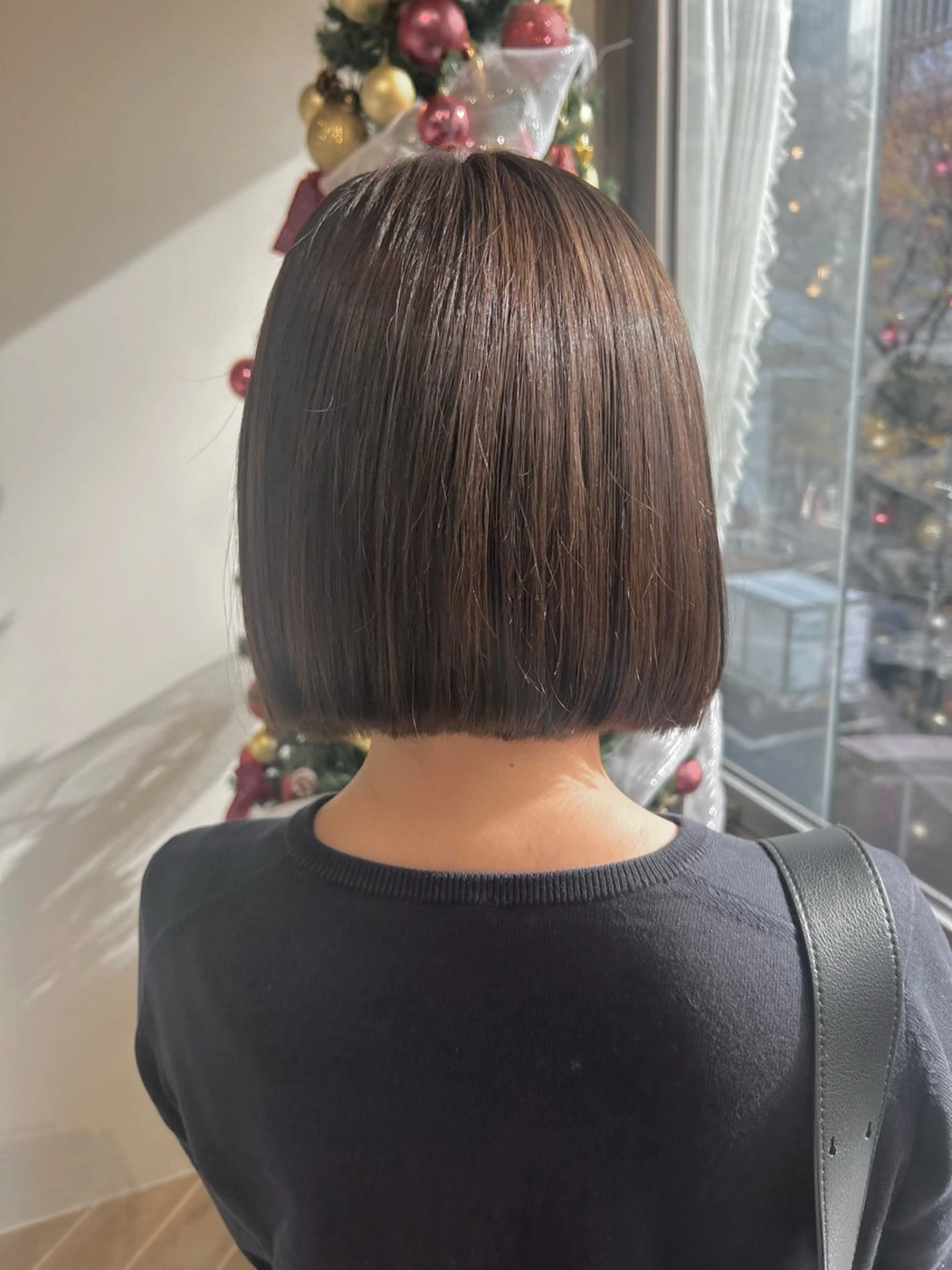 ミディアム カラー カット ヘアカラー トリートメント ベージュ/ダブルカラ ー/新潟駅/青柳萌果のヘアスタイル