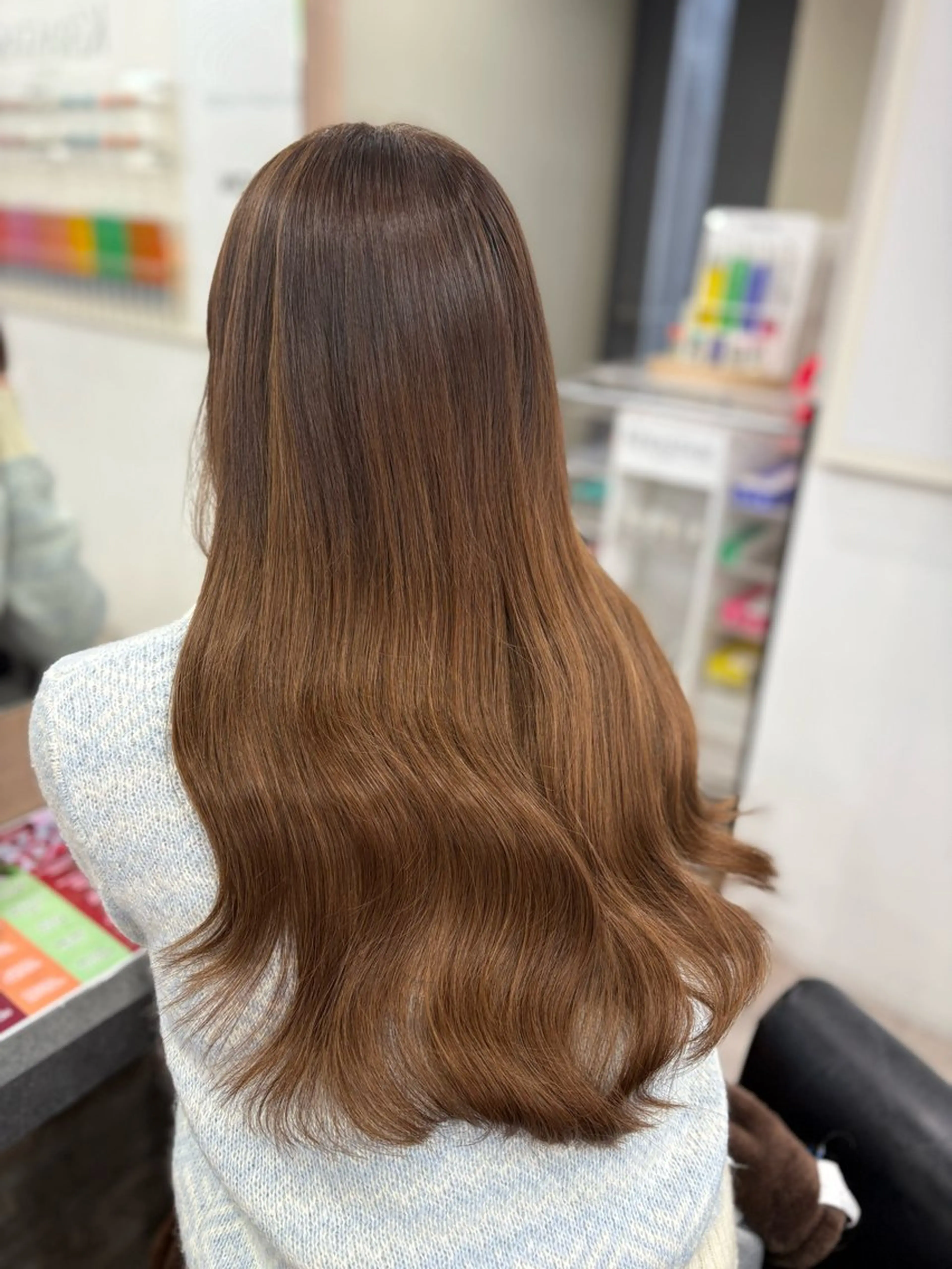 ロング ヘアカラー エクステ 横浜lapis amaneのヘアスタイル