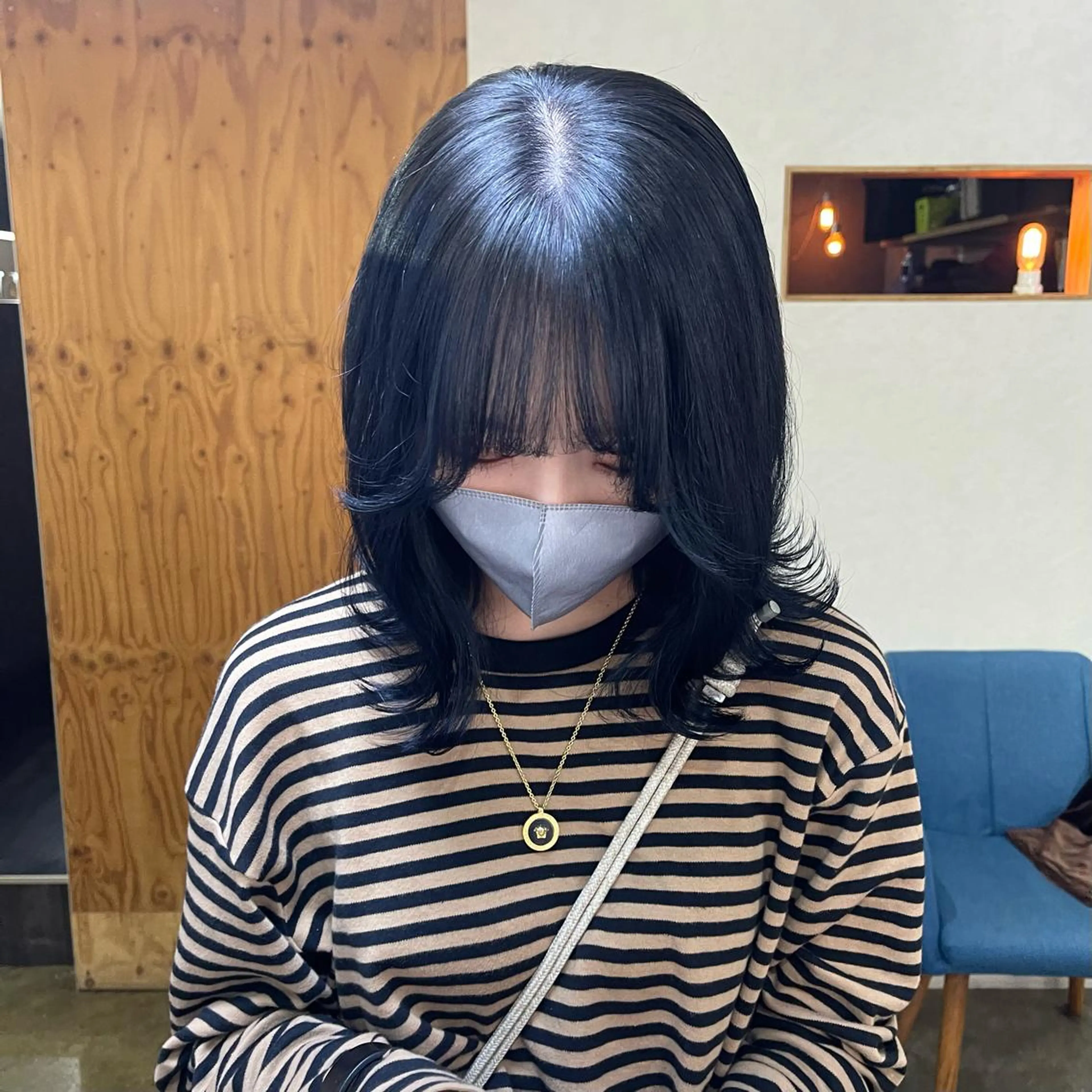 セミロング ヘアカラー トリートメント ナカヤマナナエ ♡のヘアスタイル