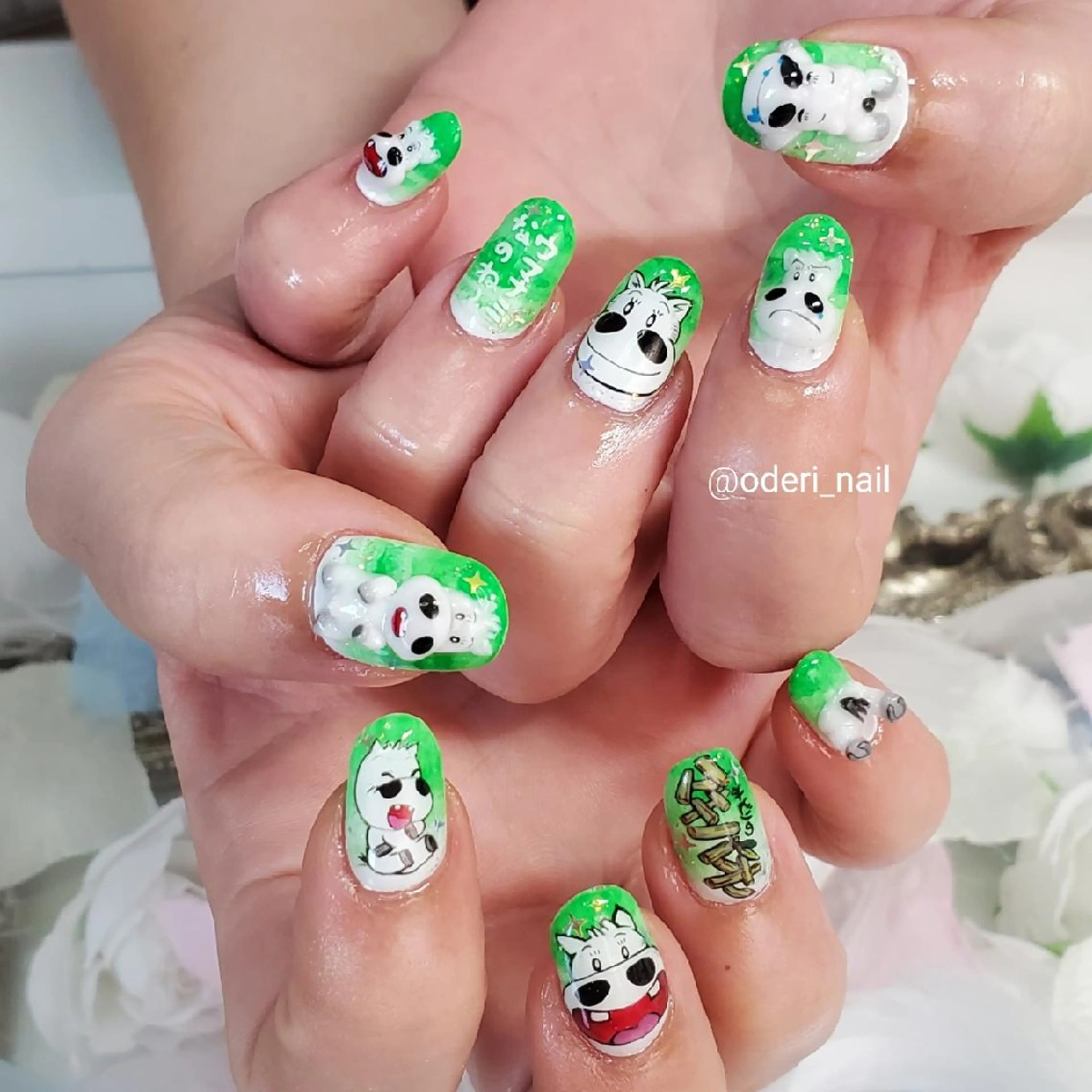 ネイル アートネイル ジェルネイル おで@ oderi_nailのネイルデザイン