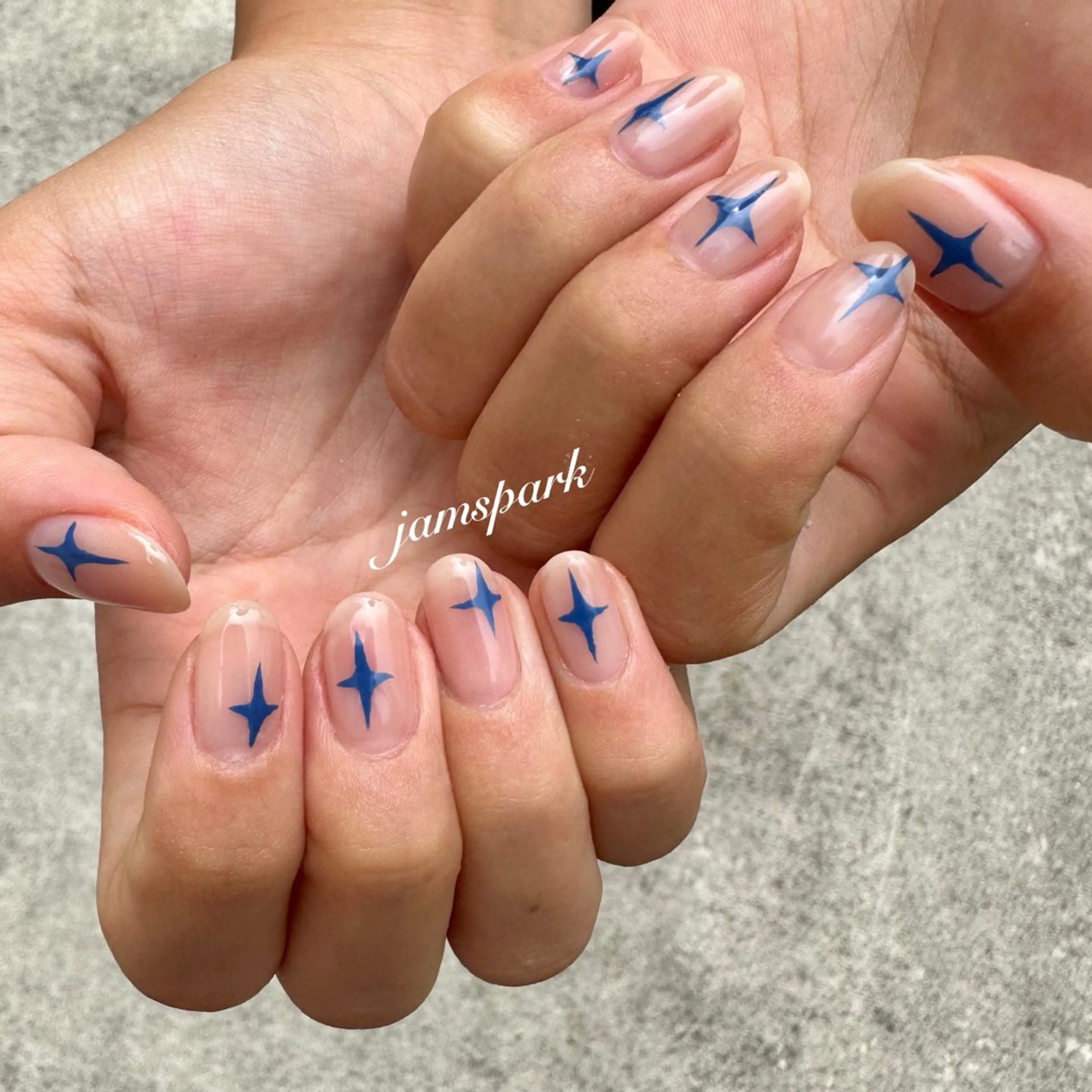 ネイル キラキラネイル シンプルネイル ハンドネイル jamspark ✨のネイルデザイン