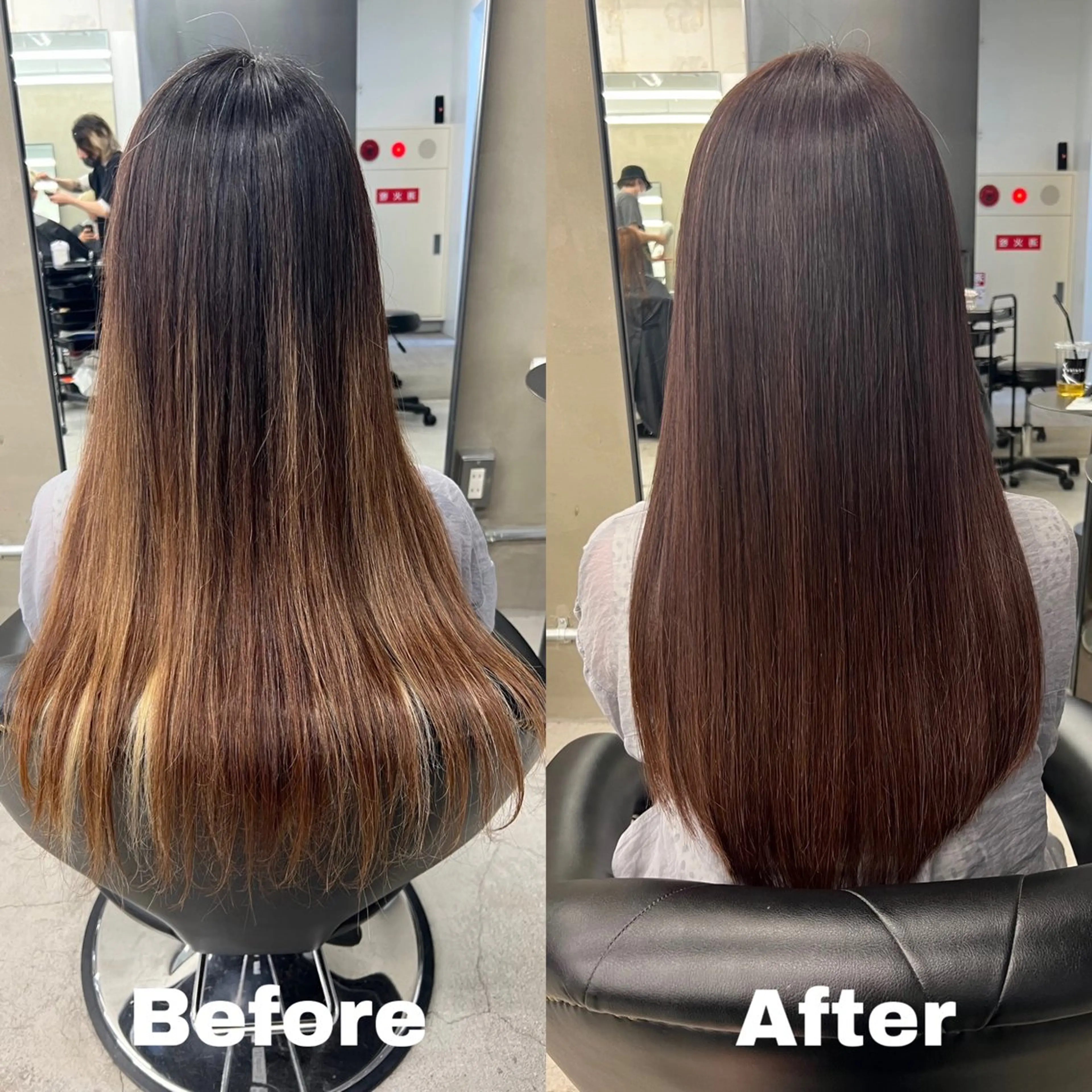 ロング カラー 髪質改善 トリートメント カット ヘアカラー トリートメント kimika🥑 メンズ/髪質改善のヘアスタイル