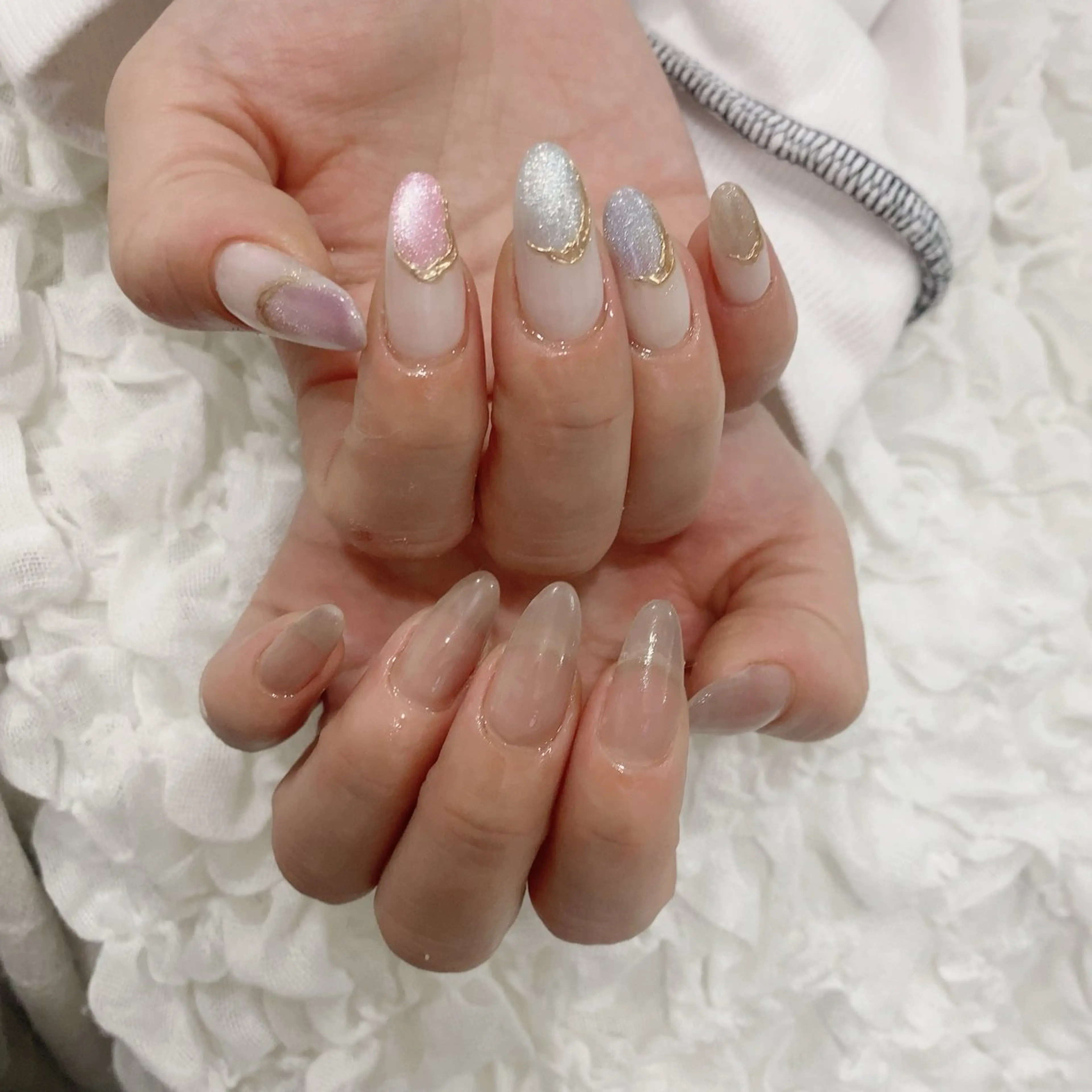 ネイル ミラーネイル ハンドネイル SOL NAILのネイルデザイン