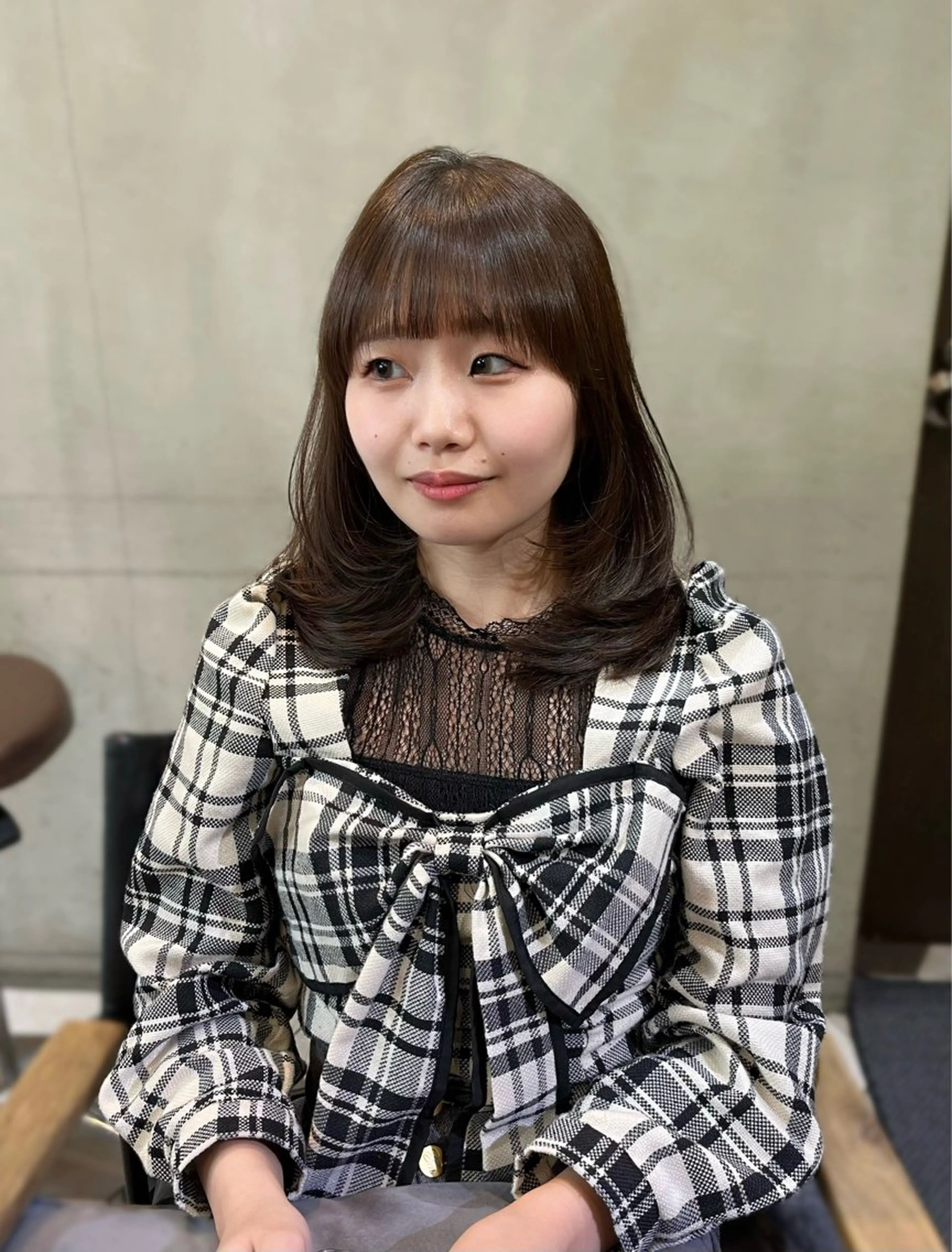 カラー ヘアアレンジ カット ヘアカラー 似合わせ顔まわり カット💛森尾真由美のヘアスタイル