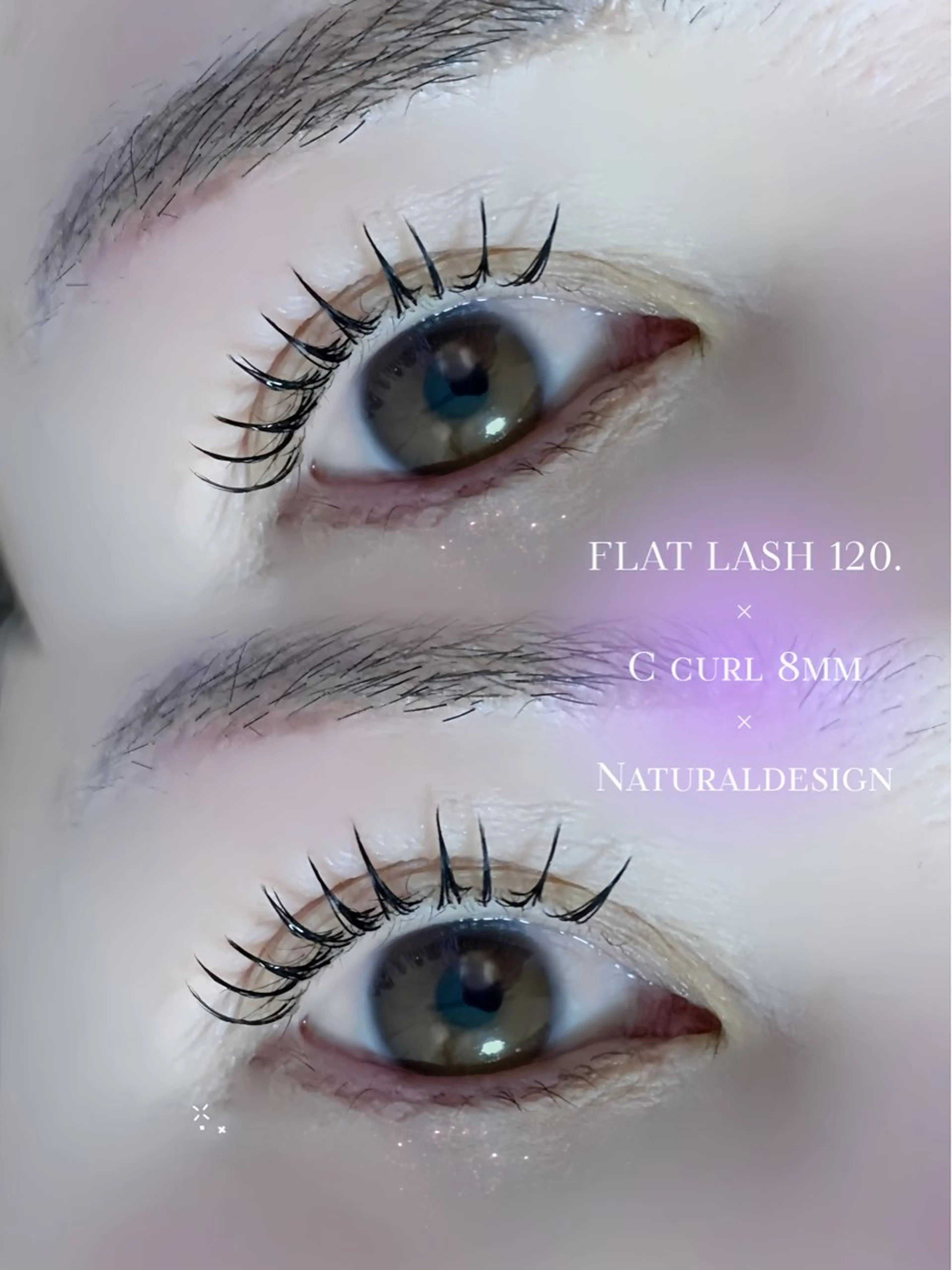 マツエク・マツパ フラットラッシュ Eyelashsalon   Mayuru所属・Mayuru Yuu‪𖤐.*ﾟのマツエク・マツパデザイン
