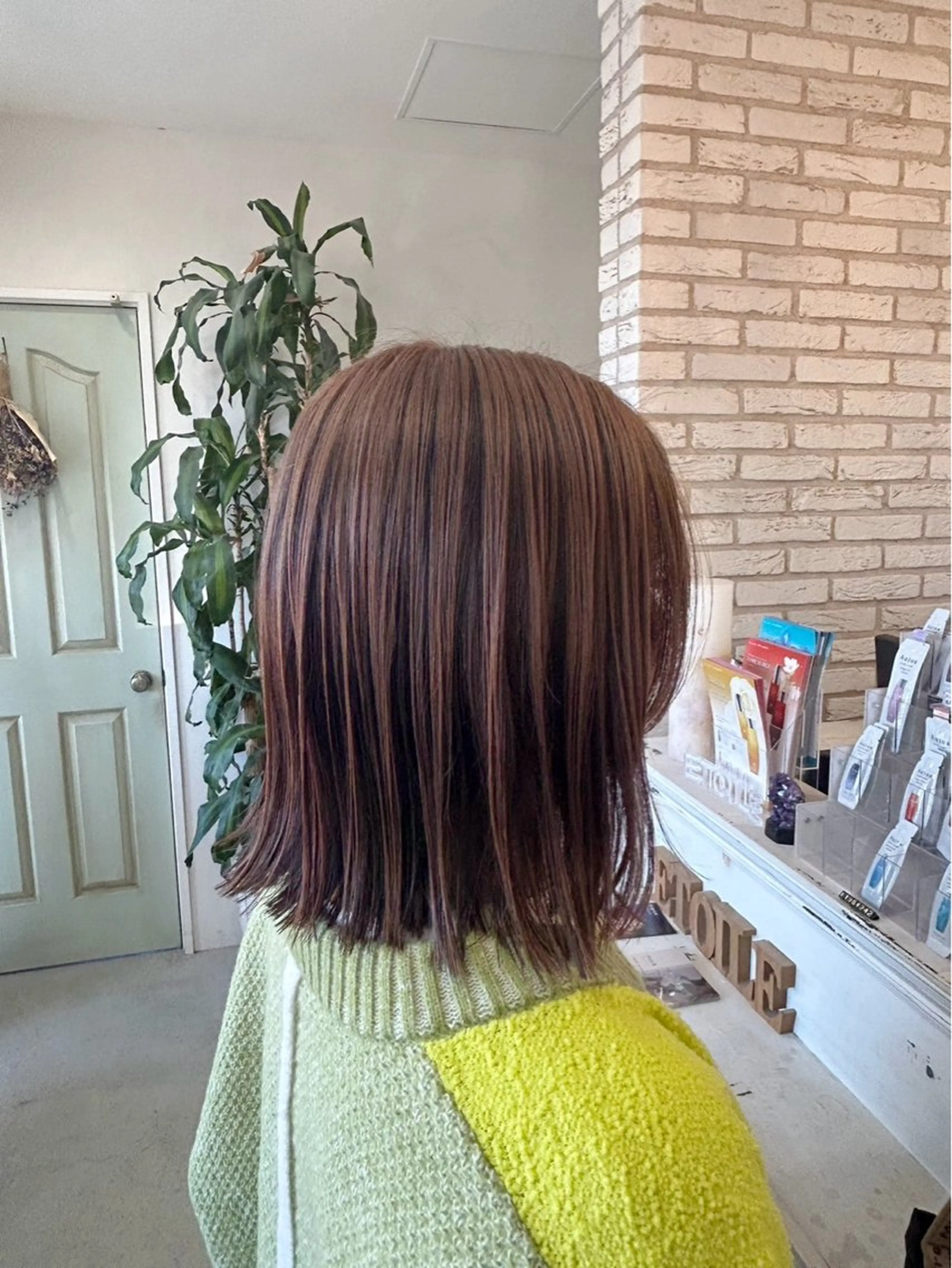 ミディアム カラー デザインカラー ボブ カット ヘアカラー 🤎大人可愛い/ Rinka🤎のヘアスタイル