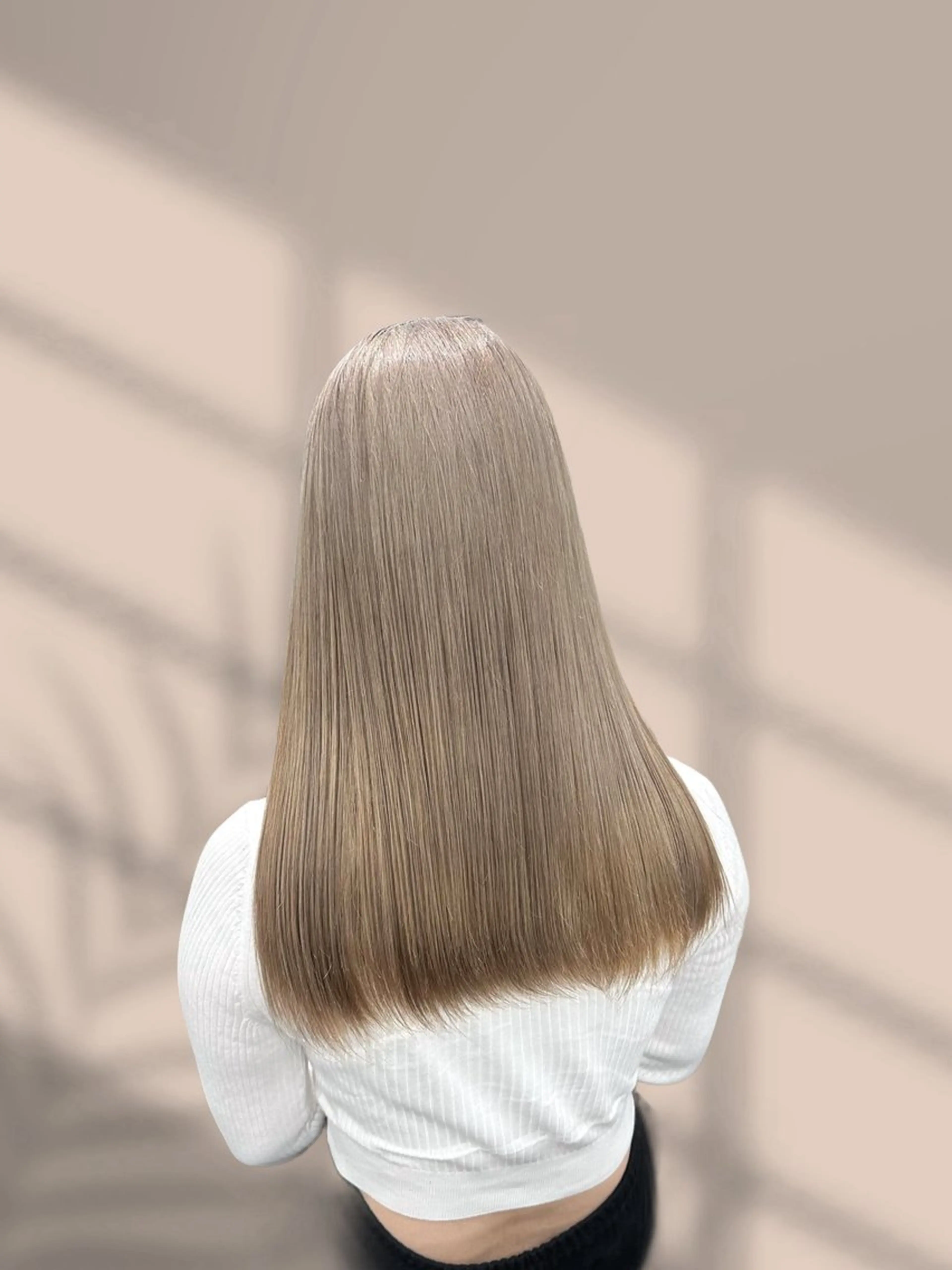 ロング カラー ヘアカラー トリートメント ヘアセット くすみミルクティー／ ブラウン🪡TOWAのヘアスタイル