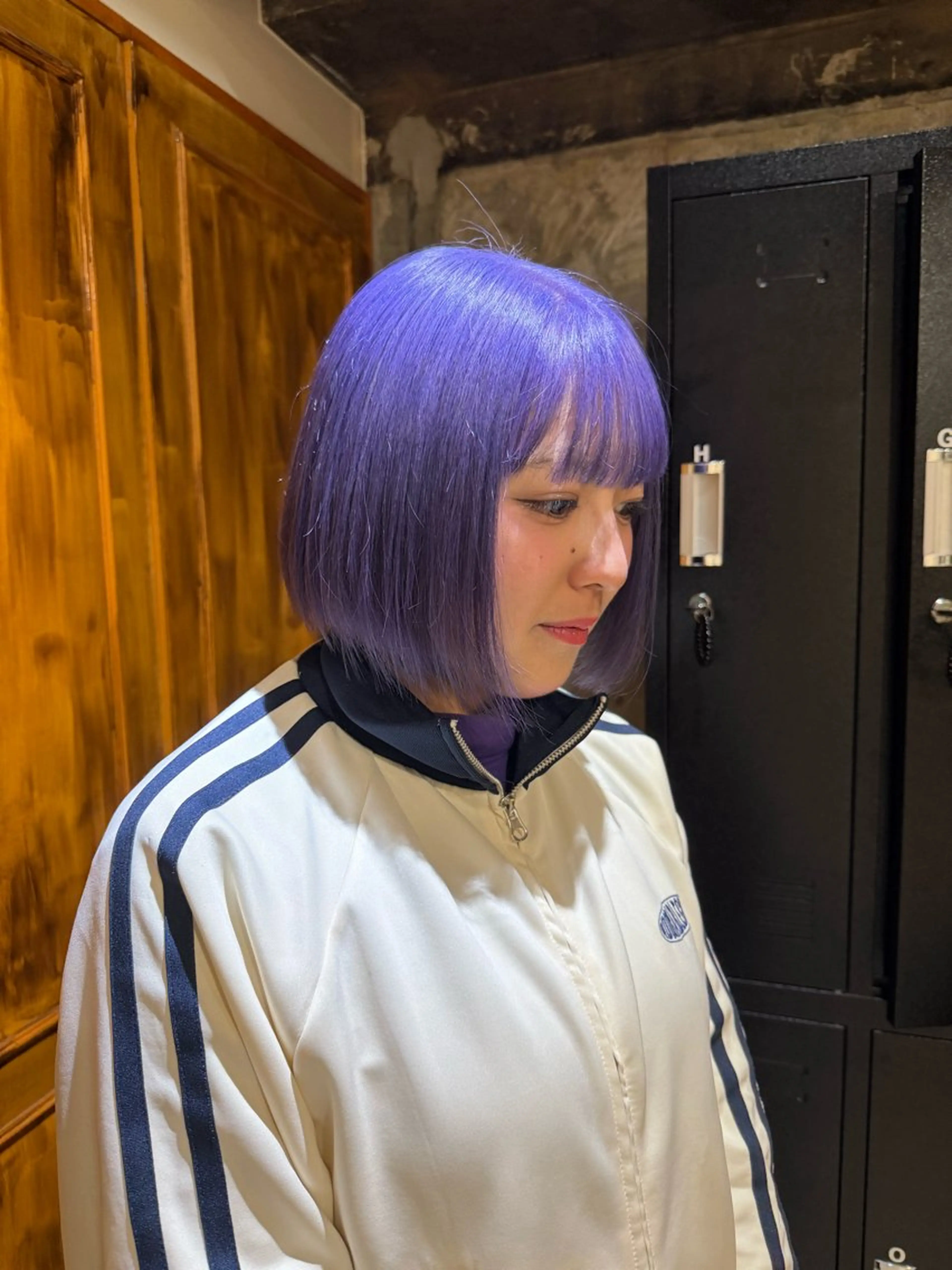 ミディアム カラー ヘアアレンジ ブリーチ ケアブリーチ ラベンダーカラー ヘアカラー トリートメント 🌿透明感/レイヤー 🌿TATSUKIのヘアスタイル