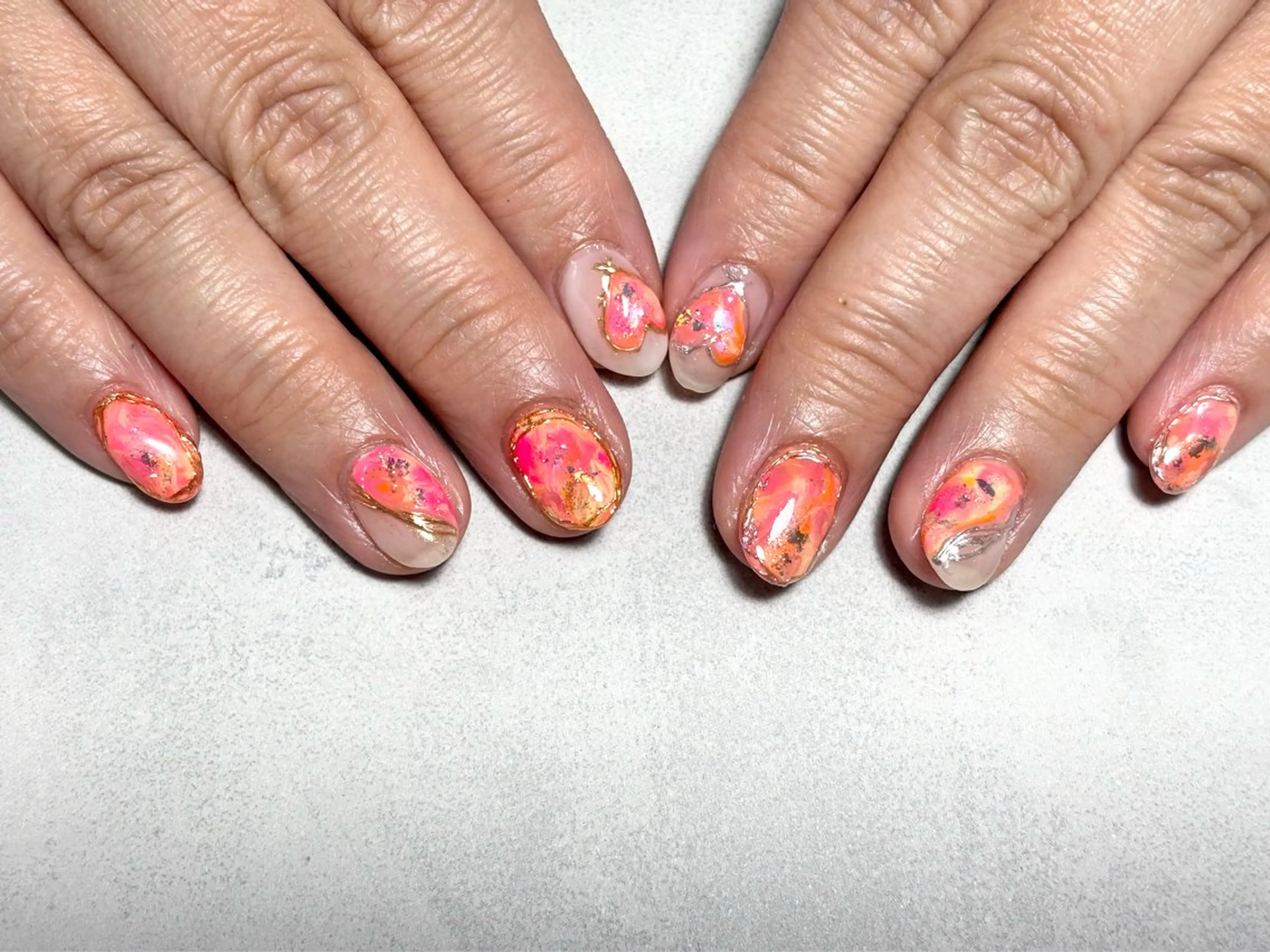 ネイル ミラーネイル ニュアンスネイル Nail&Spa SeaGlass所属・SeaGlass tomoのネイルデザイン