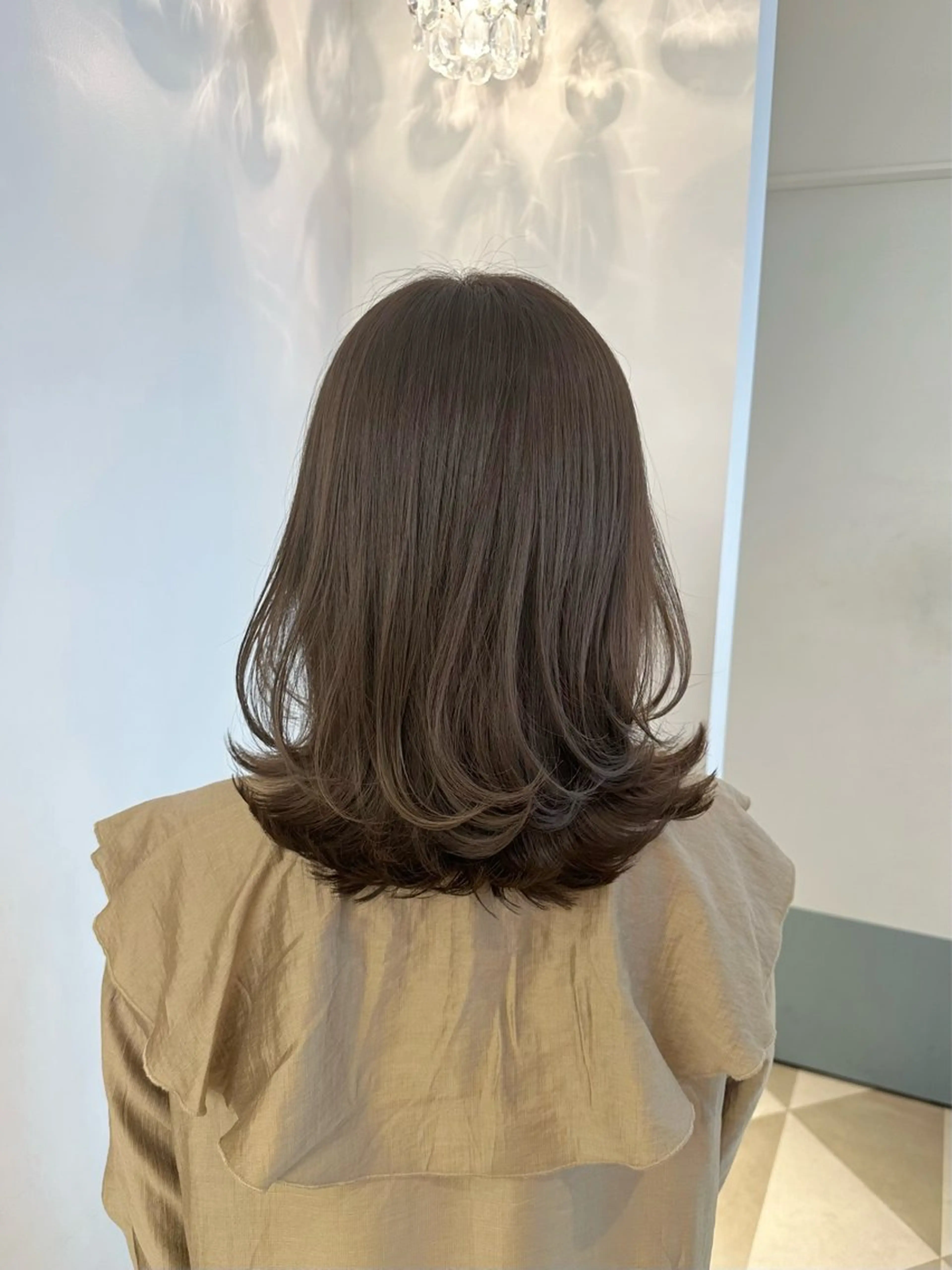 ミディアム ヘアカラー トリートメント L'EANE THE TOKYO所属・ロングカット無料｜ 青山 ｜髪質改善のヘアスタイル