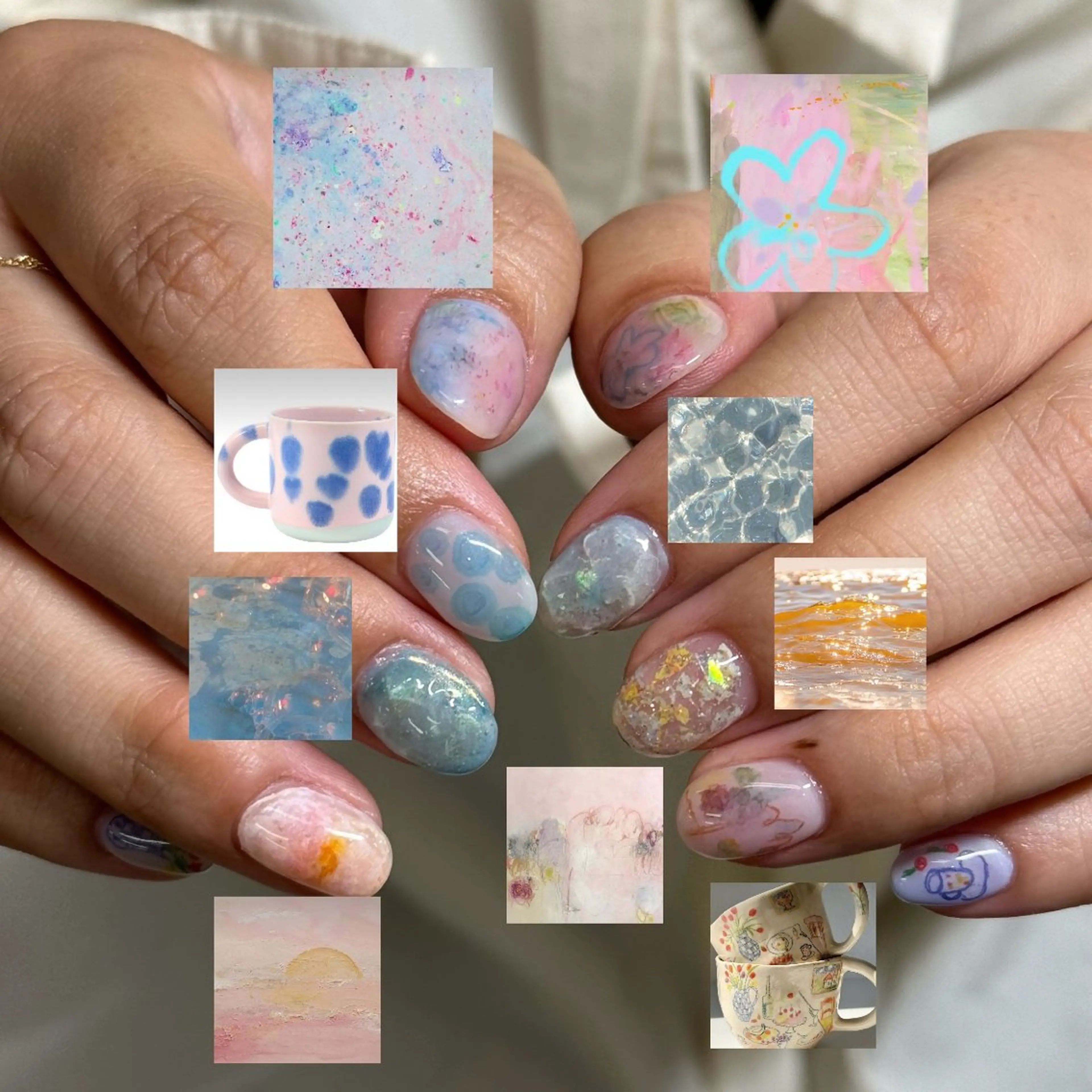 ネイル nail atelier 泡沫 utakata所属・ナカジマミナミ nail &耳つぼのネイルデザイン