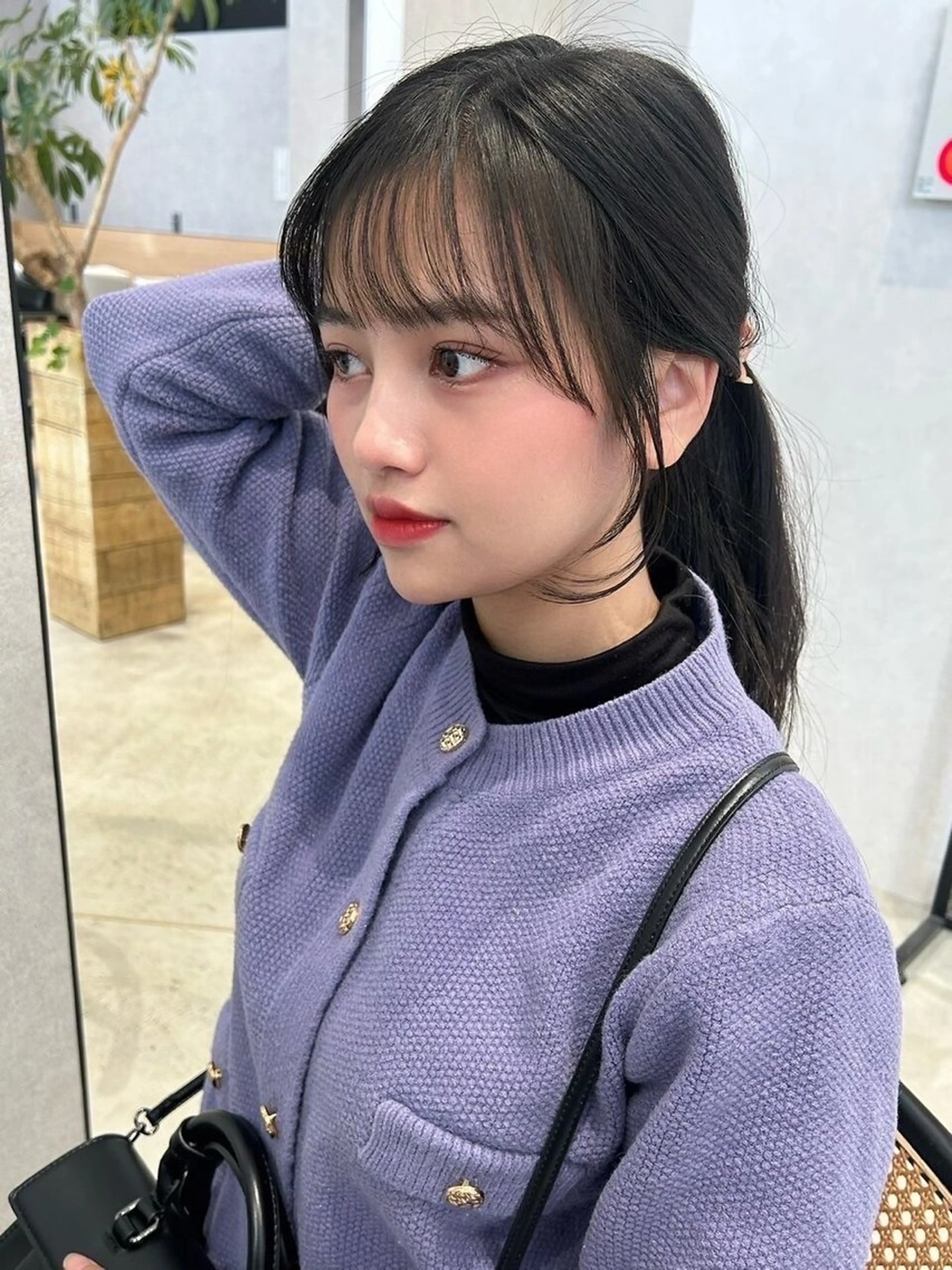 カラー+韓国風前髪カット✂️の写真