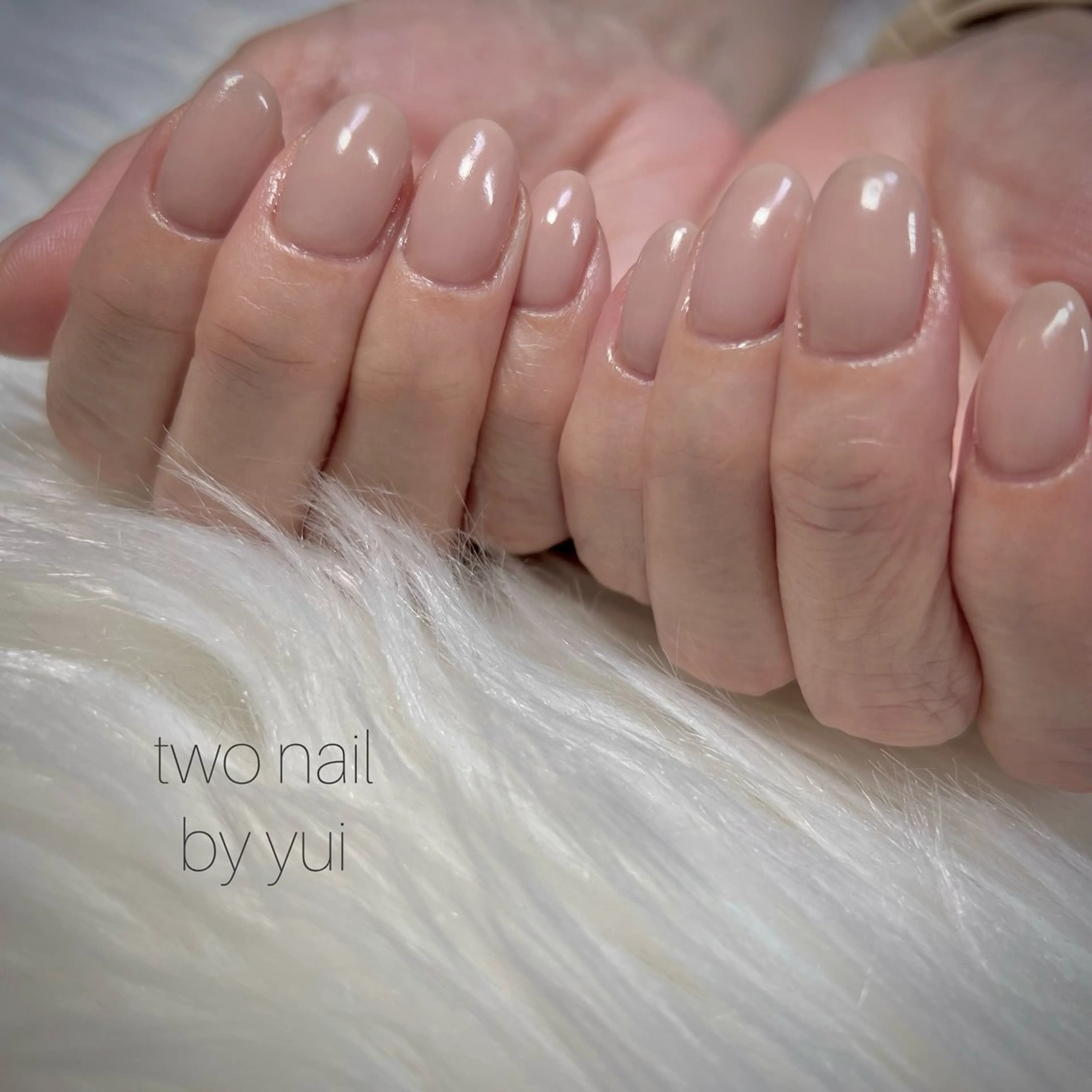 ネイル ネイルチップ ホワイト ハンドネイル two nailのネイルデザイン