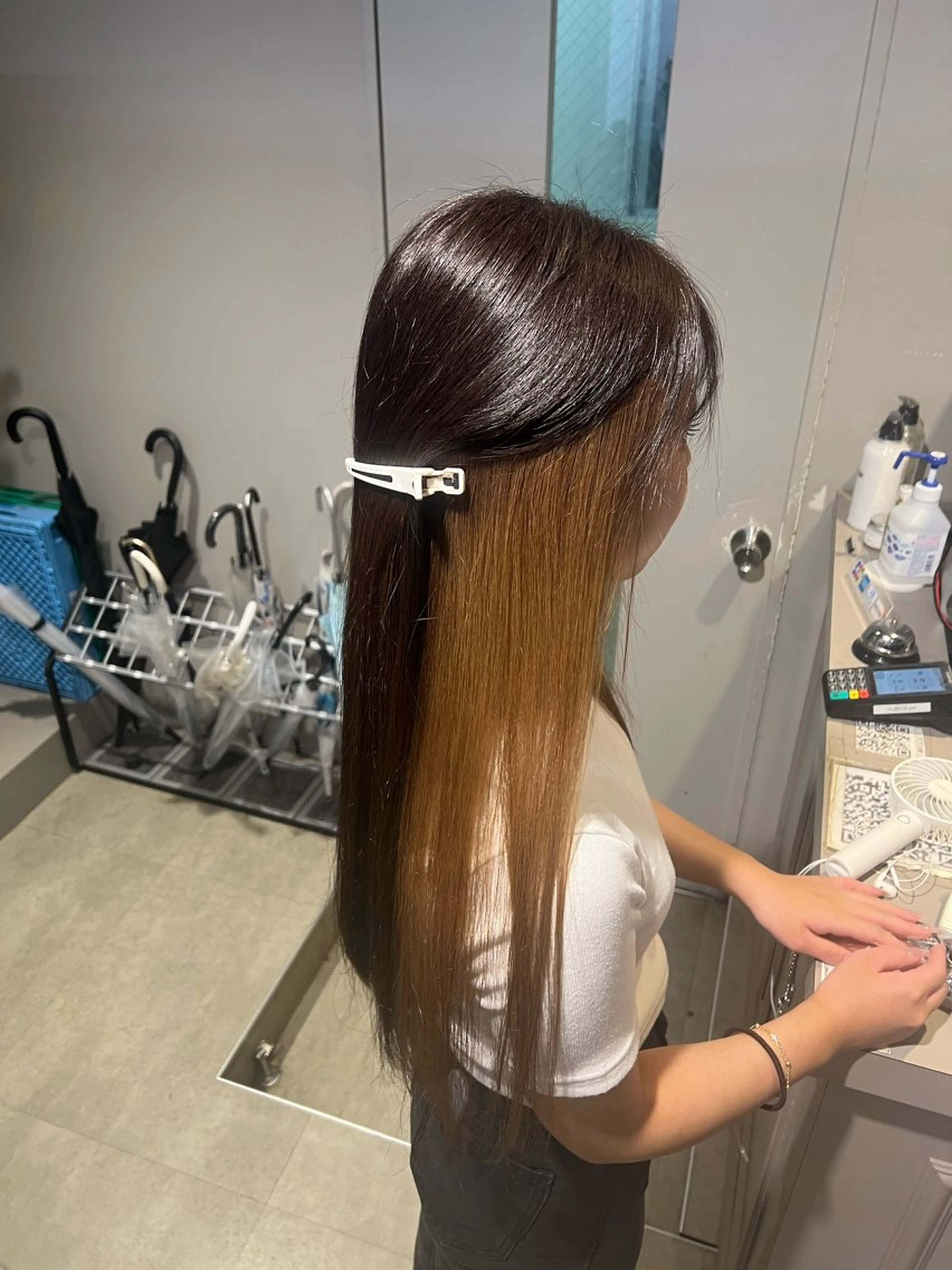 ロング カラー ヘアカラー 韓国レイヤーカット /REIのヘアスタイル