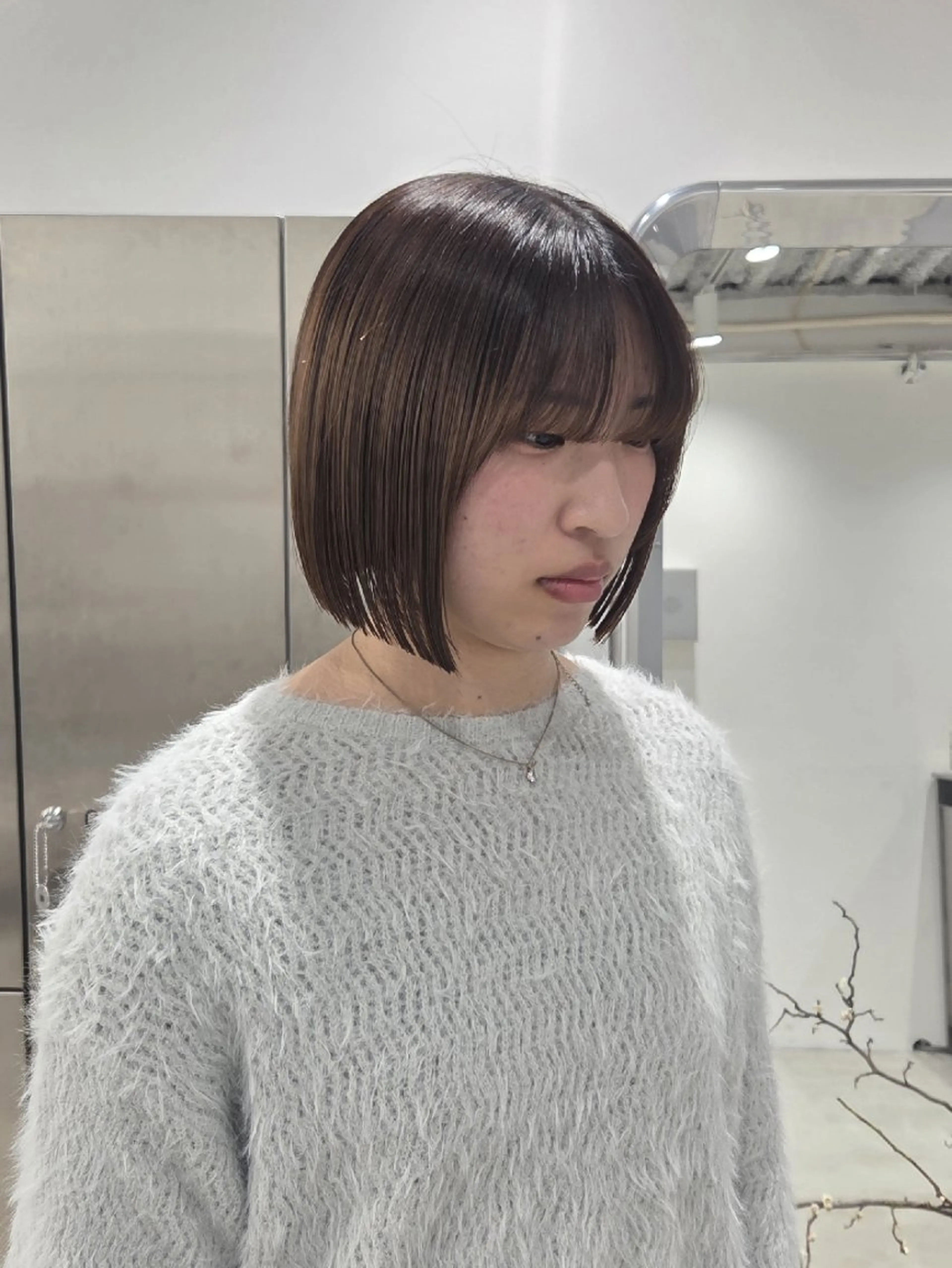 ショート 前下がりボブ ボブ カット ヘアカラー トリートメント ill 天神大名所属・YOKUTO 透明感カラーボブ特化のヘアスタイル