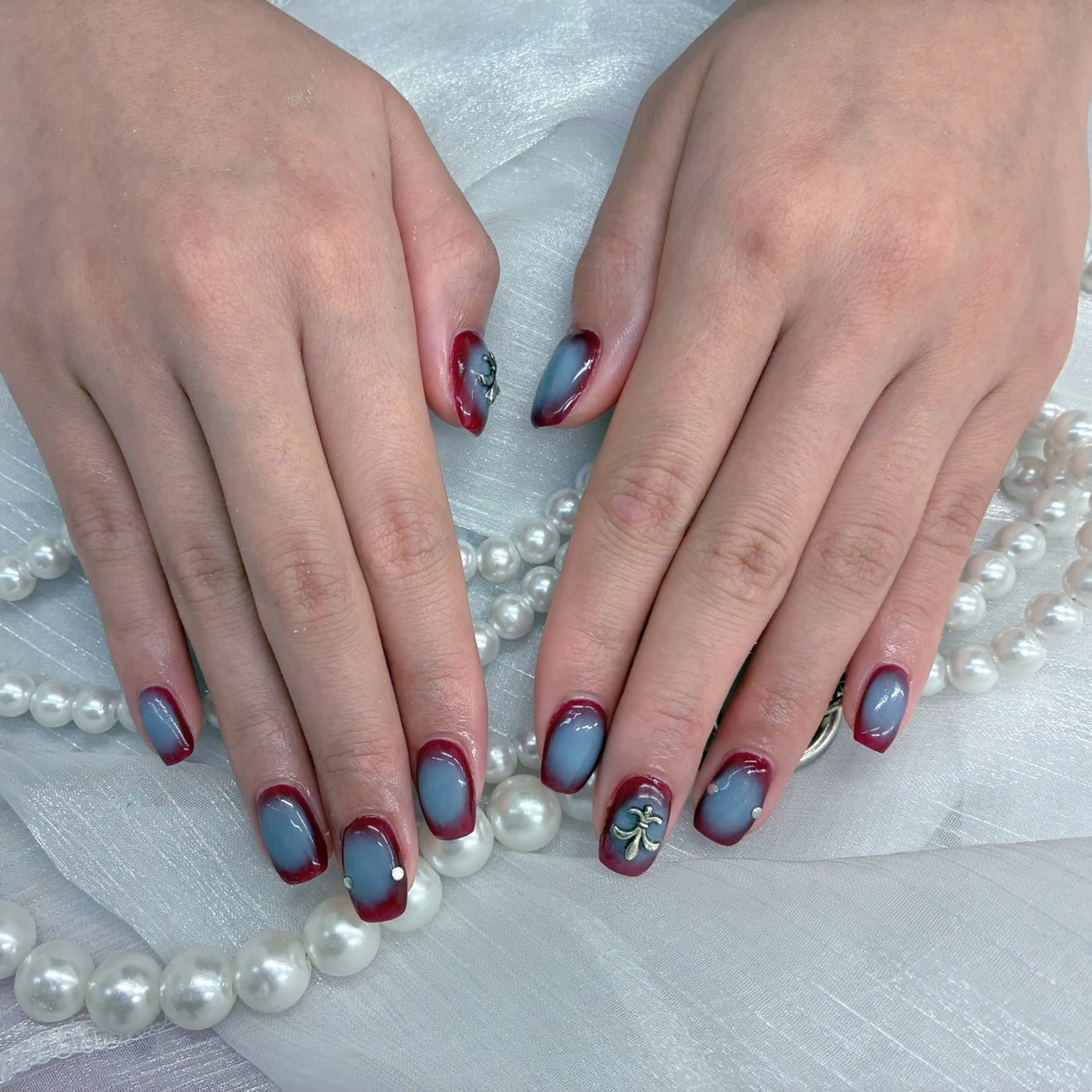 ネイル ハンドネイル 🩵Minmin nail salonのネイルデザイン