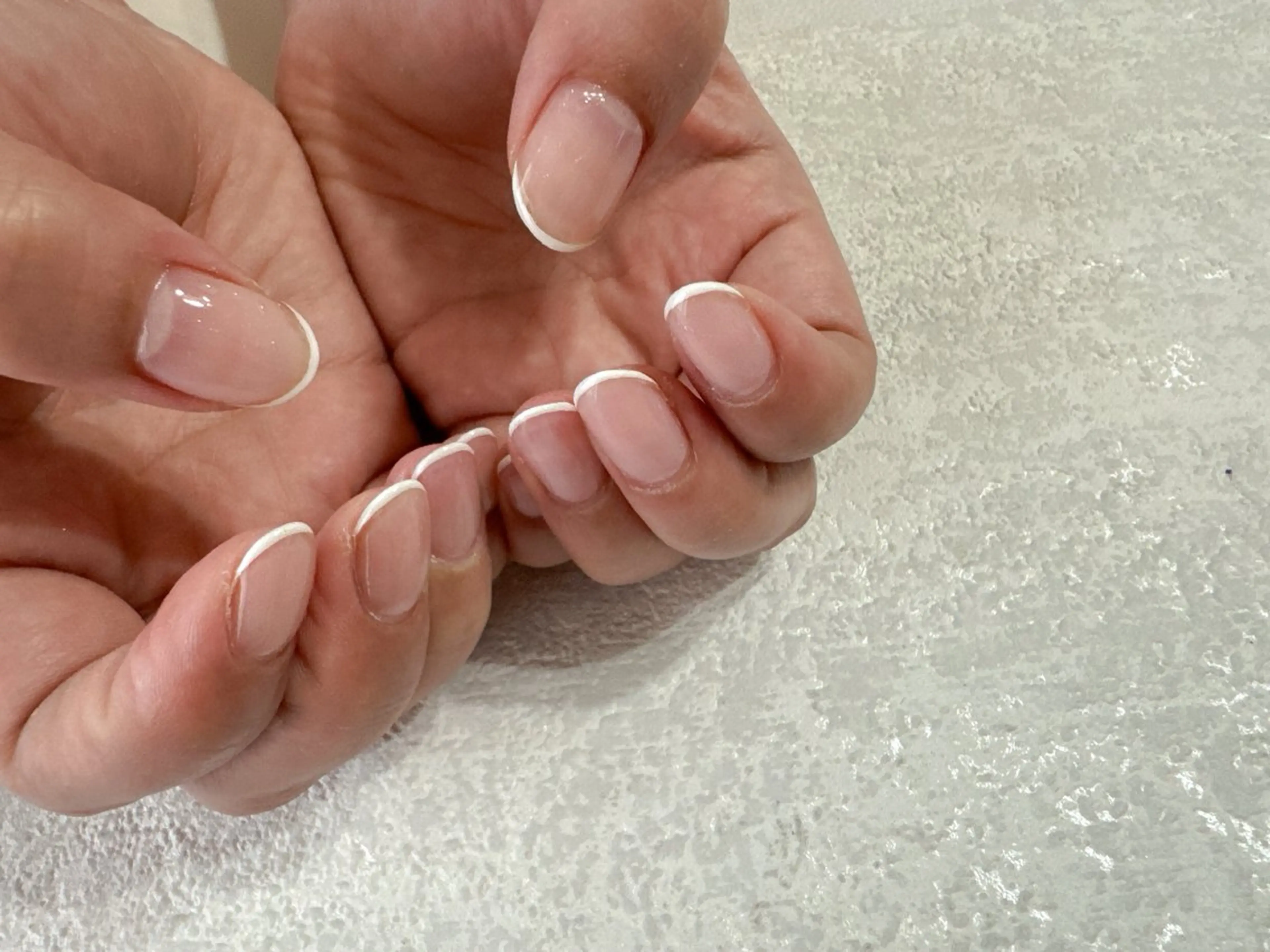 ネイル フットネイル フレンチネイル ジェルネイル パラジェル シンプルネイル kikinail 溝の口のネイルデザイン