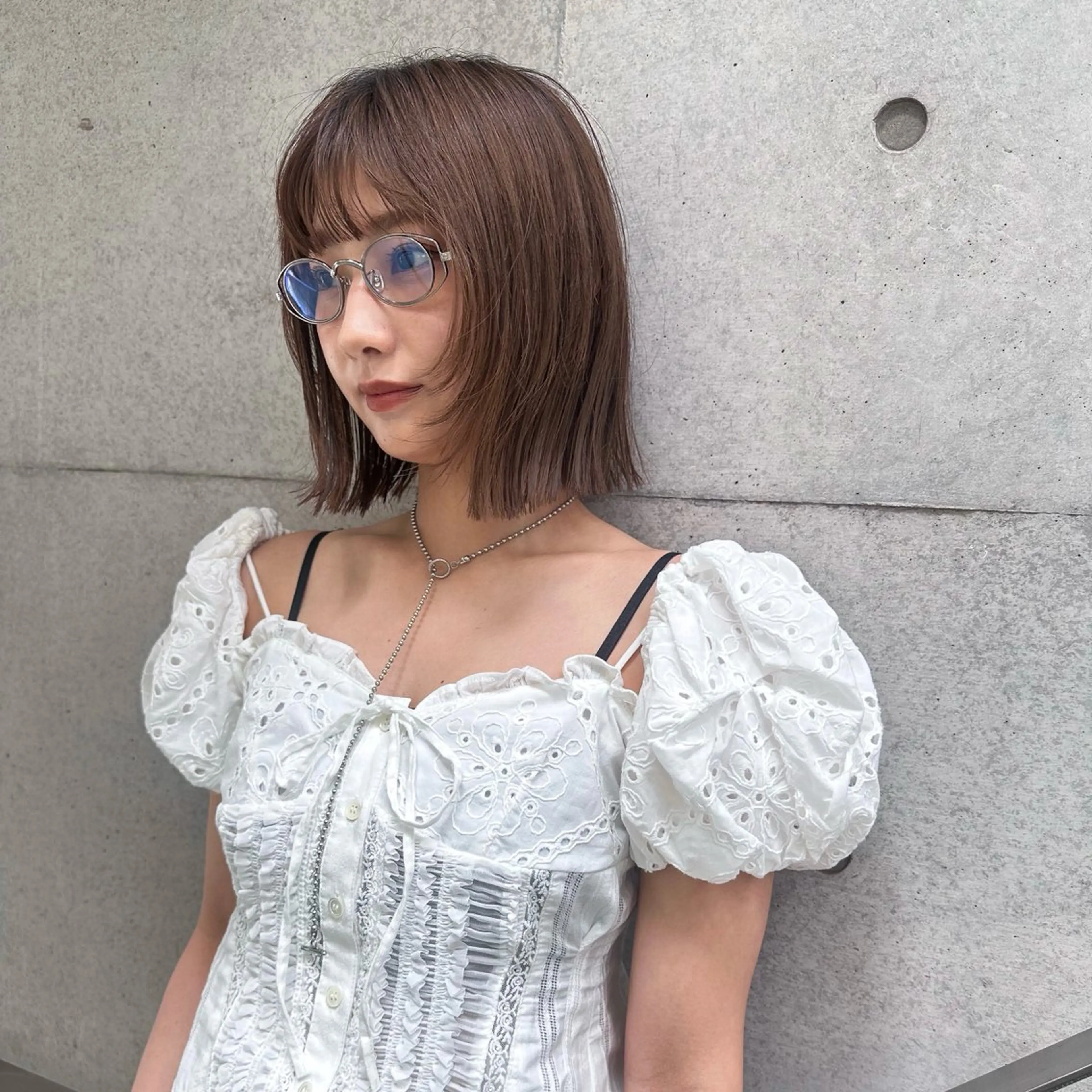 【ボブカット+ブリーチなしダブルカラー🤍】ブリーチを使わずに髪に優しく明るくしたい方へ🪄の写真