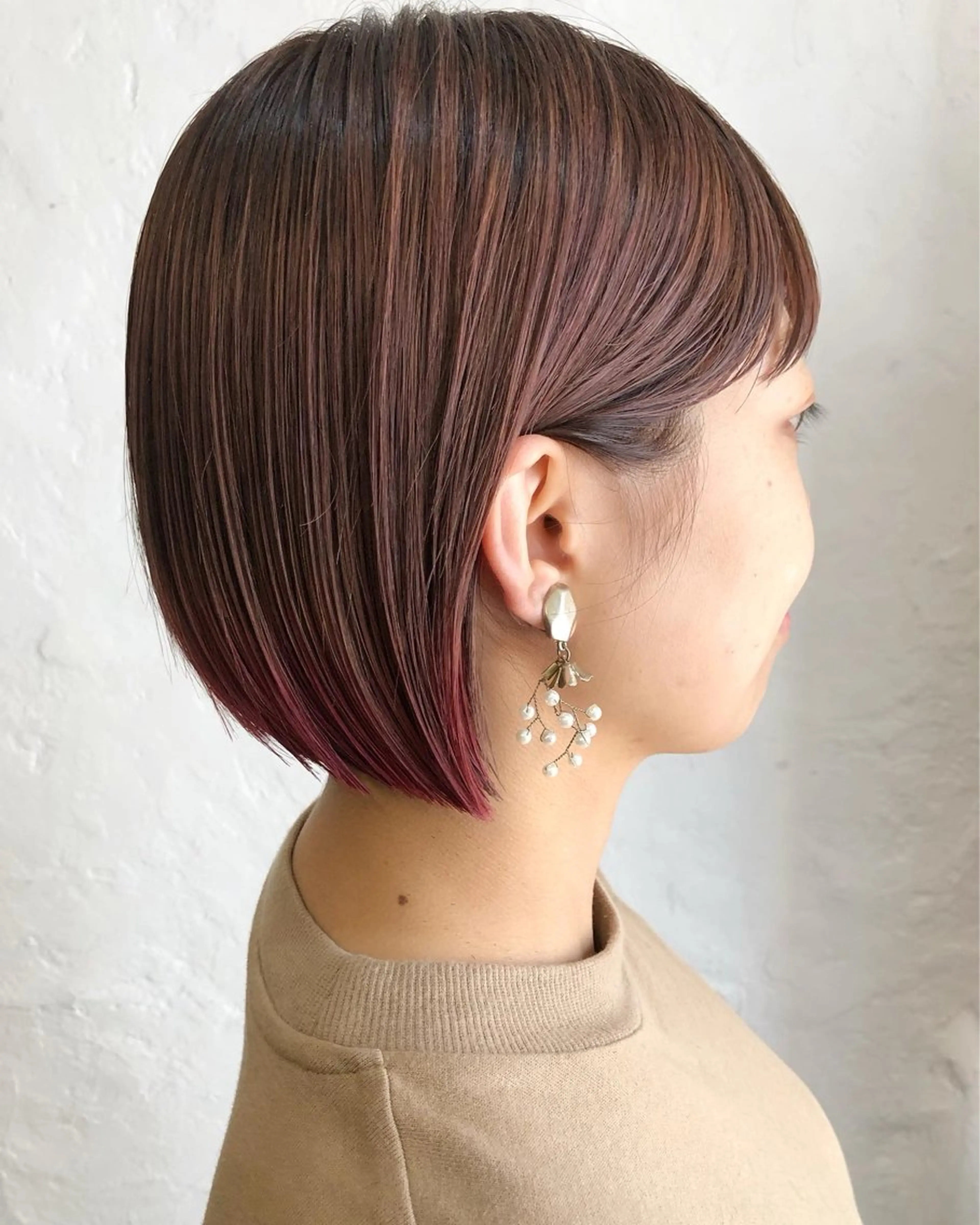 ショート カラー ベージュカラー ブリーチ グラデーションカラー ピンクカラー ピンクベージュ CANVAS所属・サロン撮影モデル募集 💐mizukiのその他イメージ