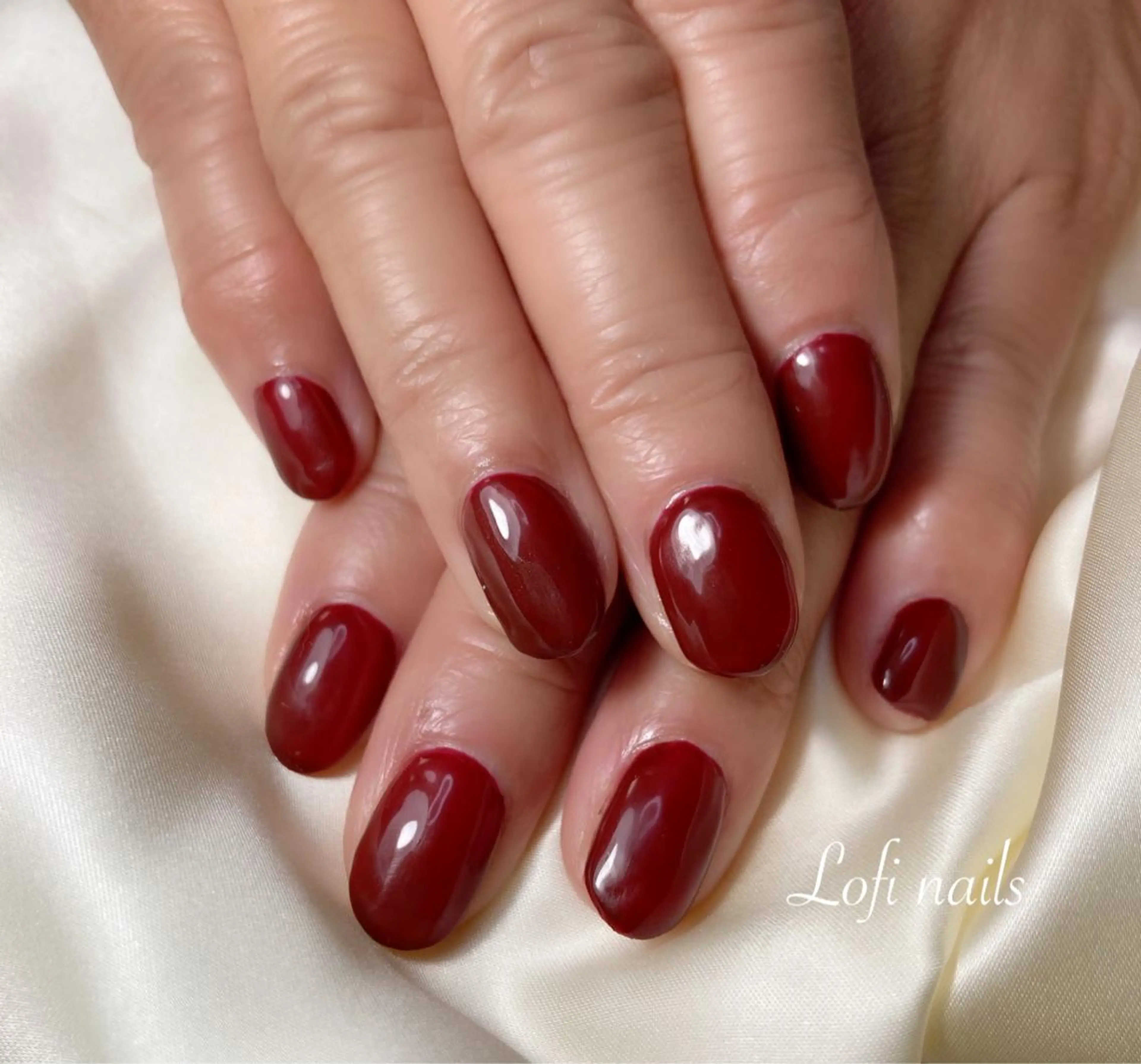 ネイル ボルドー Lofi nails ゆきこのネイルデザイン