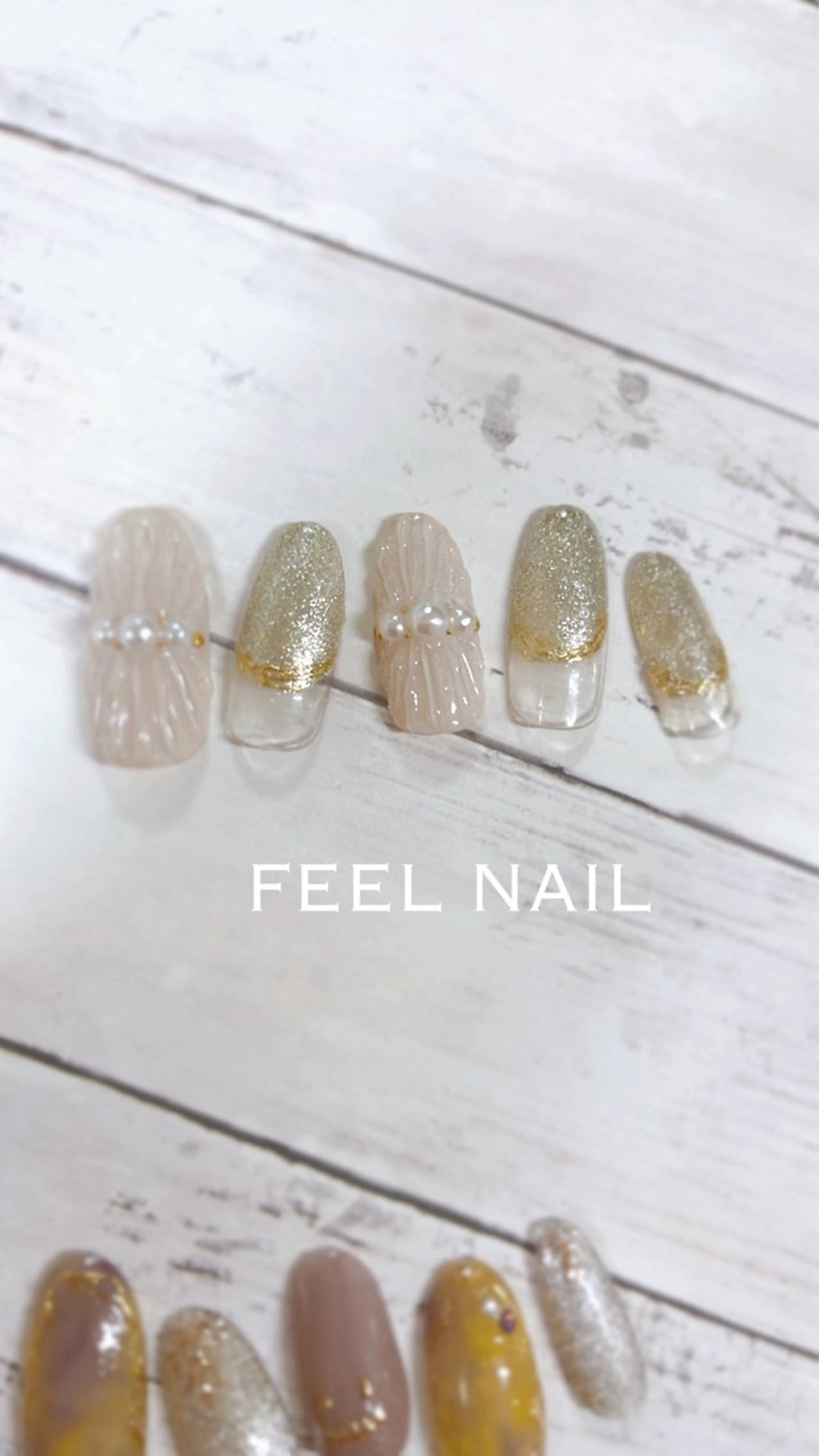 ネイル ネイルチップ 秋好 悠のネイルデザイン