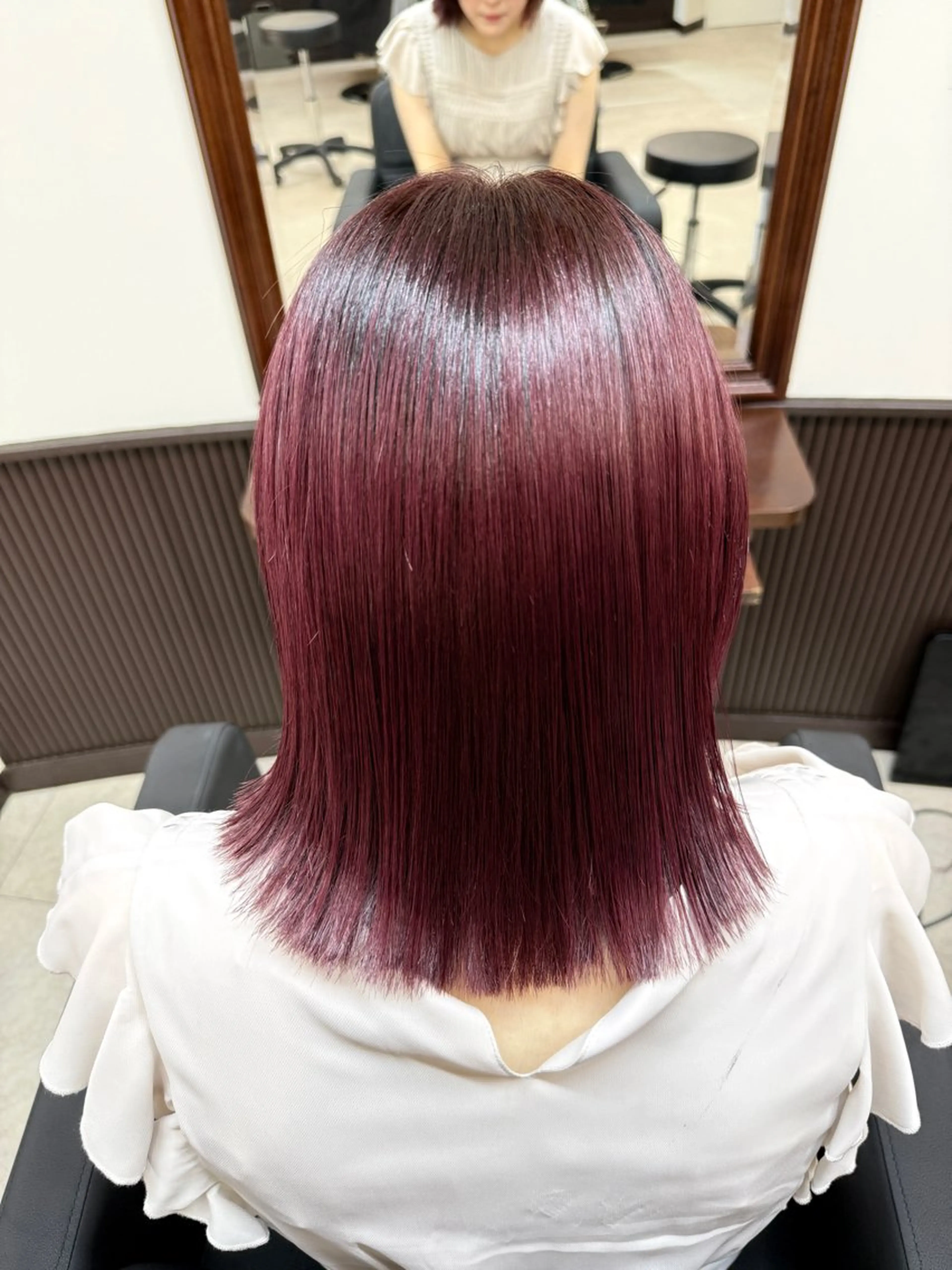 ミディアム トリートメント ヘアカラー トリートメント SHICUNEアサミ /ショート/メンズのヘアスタイル