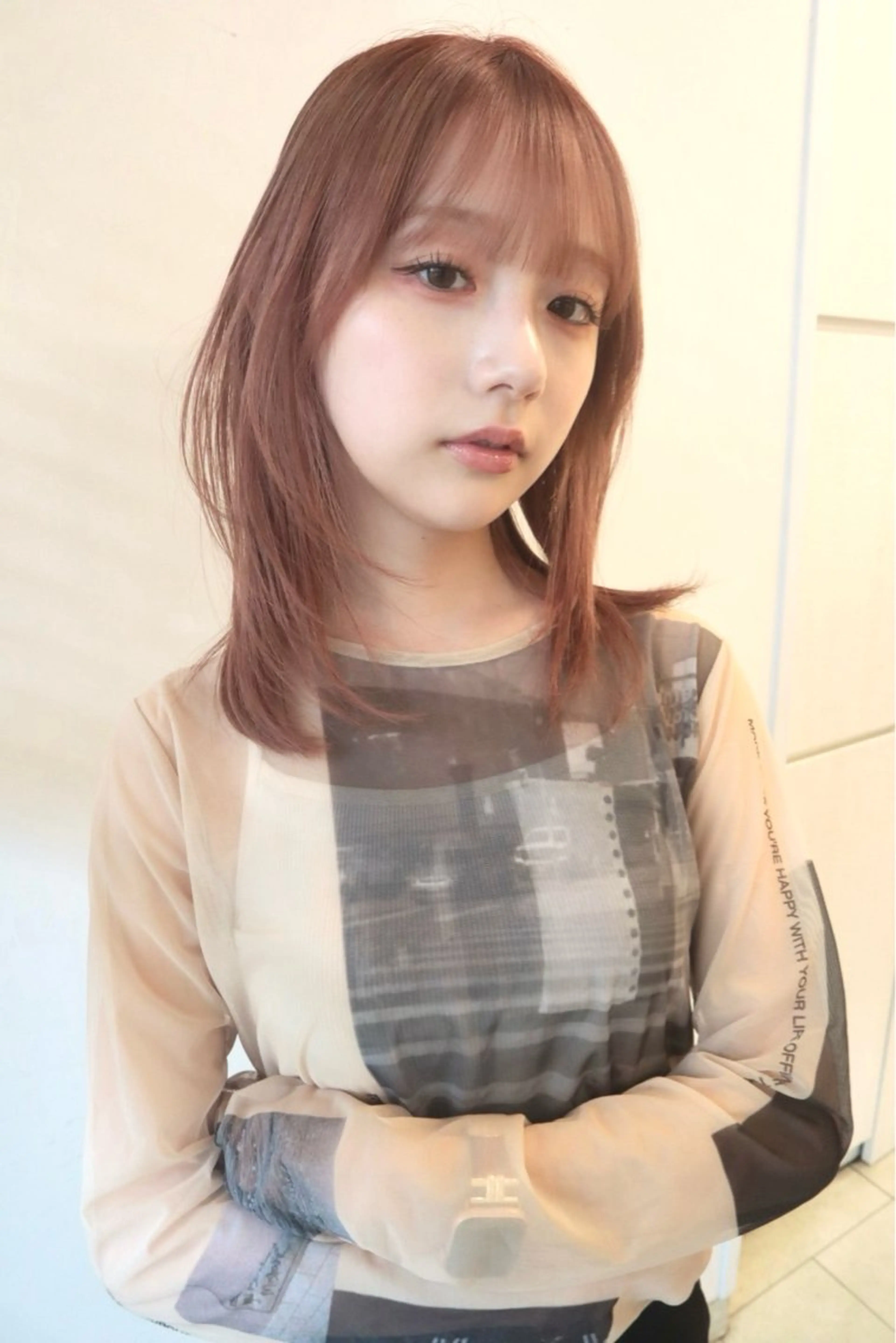 ミディアム レイヤーカット kchiara所属・yura /レイヤーカットのヘアスタイル