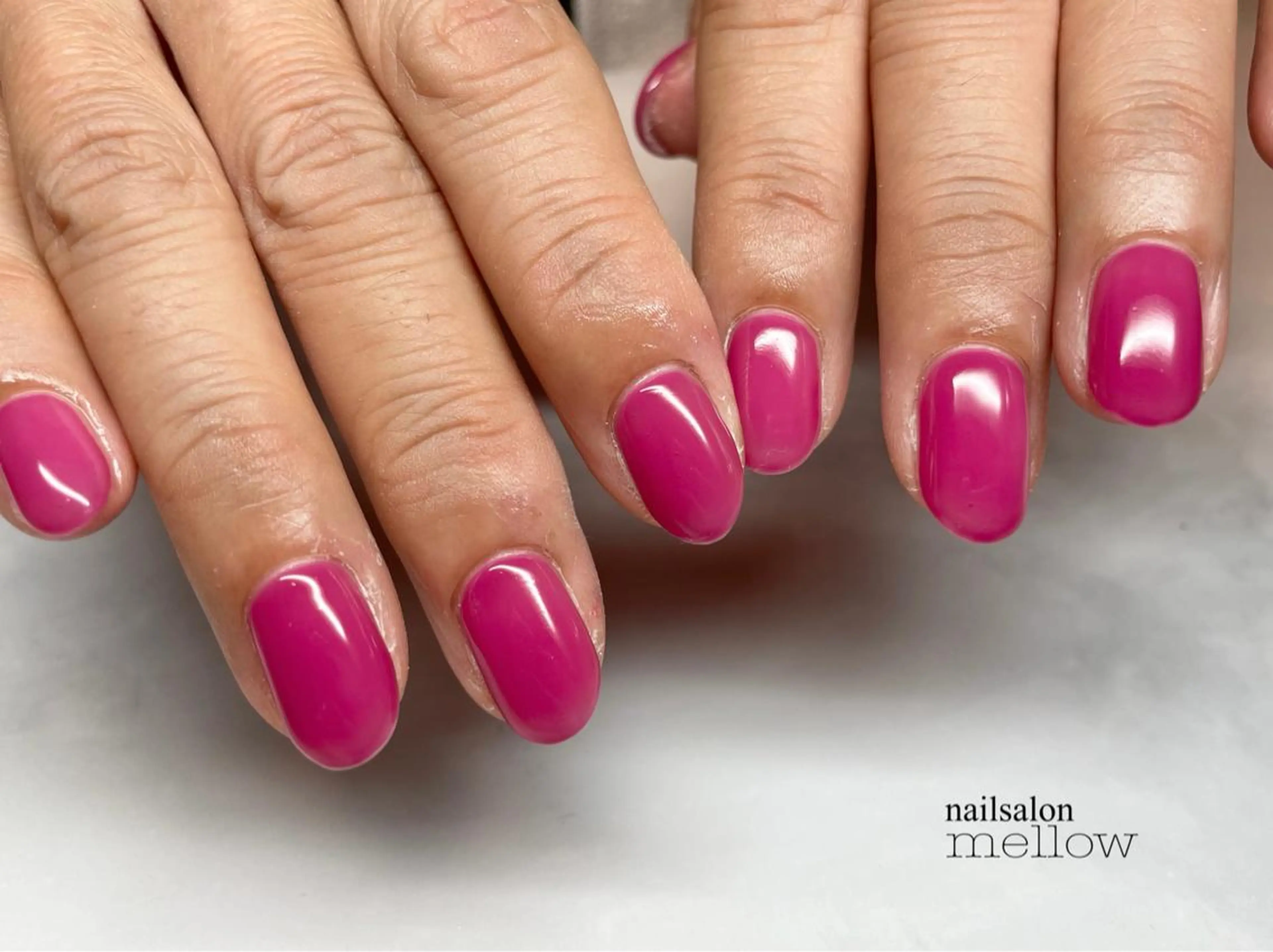 ネイル ピンク 赤色 大山 浩美のネイルデザイン