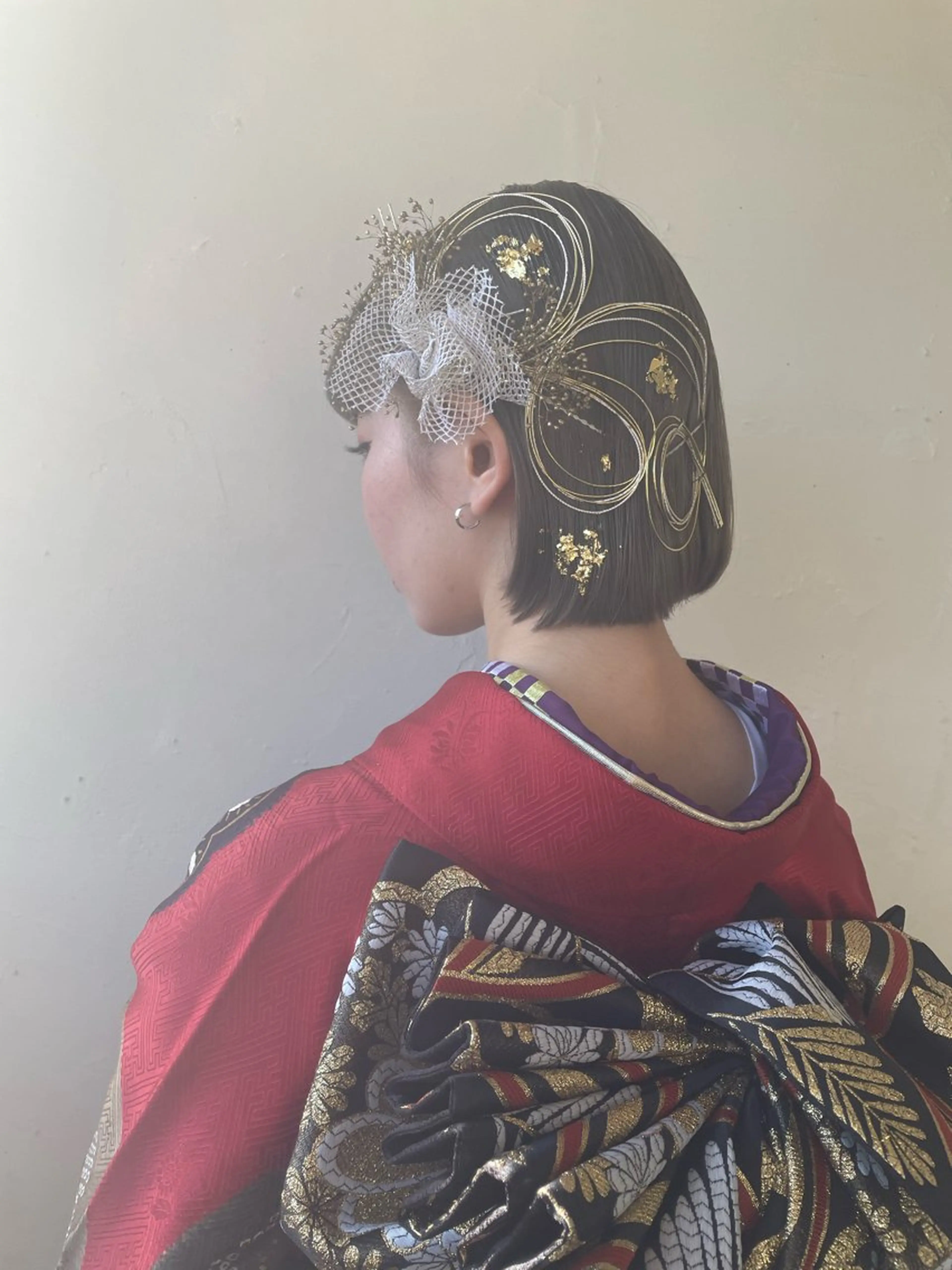 ヘアアレンジ ルプラボウ/日野 /ショート/レイヤーのヘアスタイル