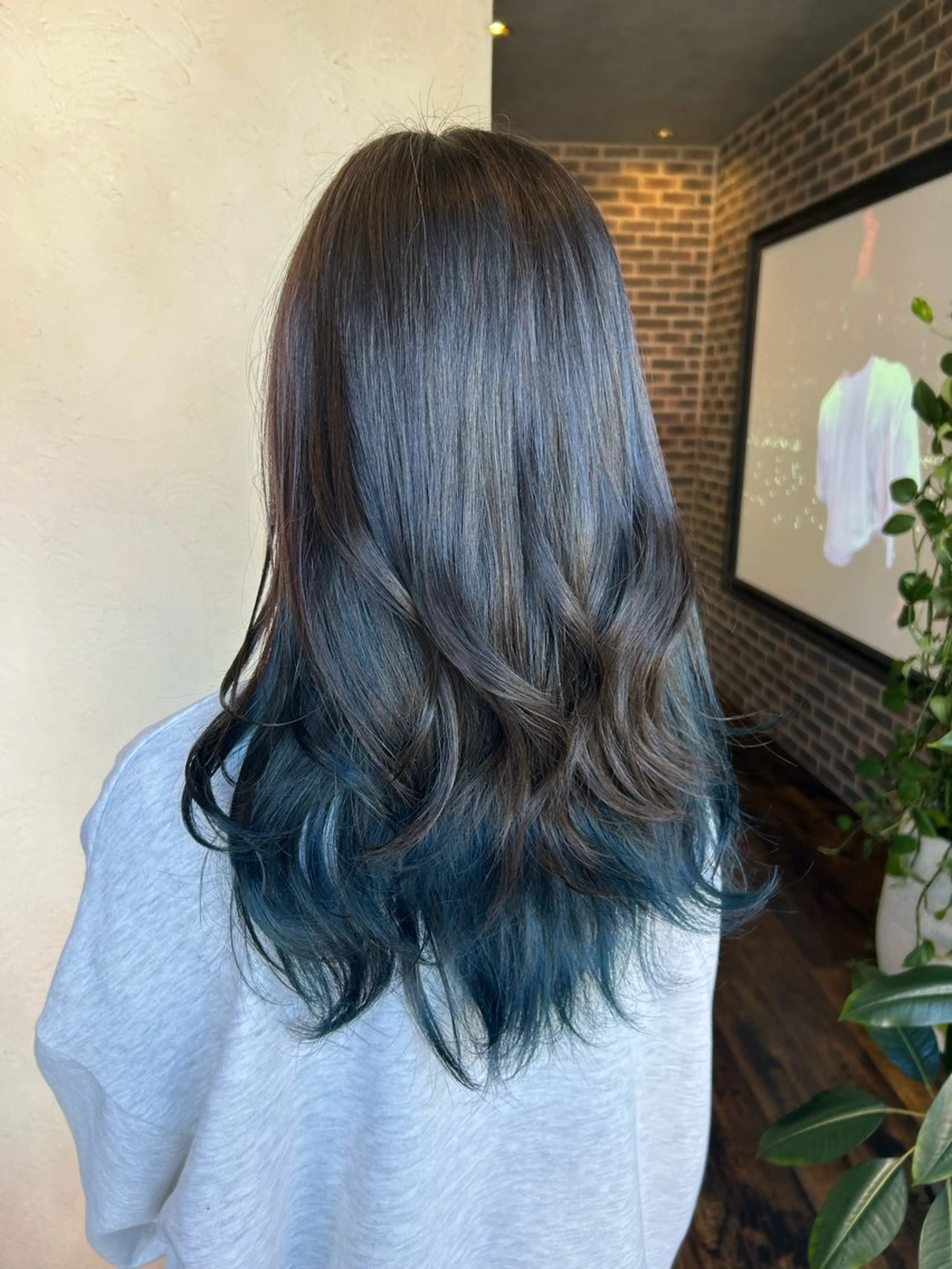 セミロング カット ヘアカラー トリートメント Rina 🫧のヘアスタイル