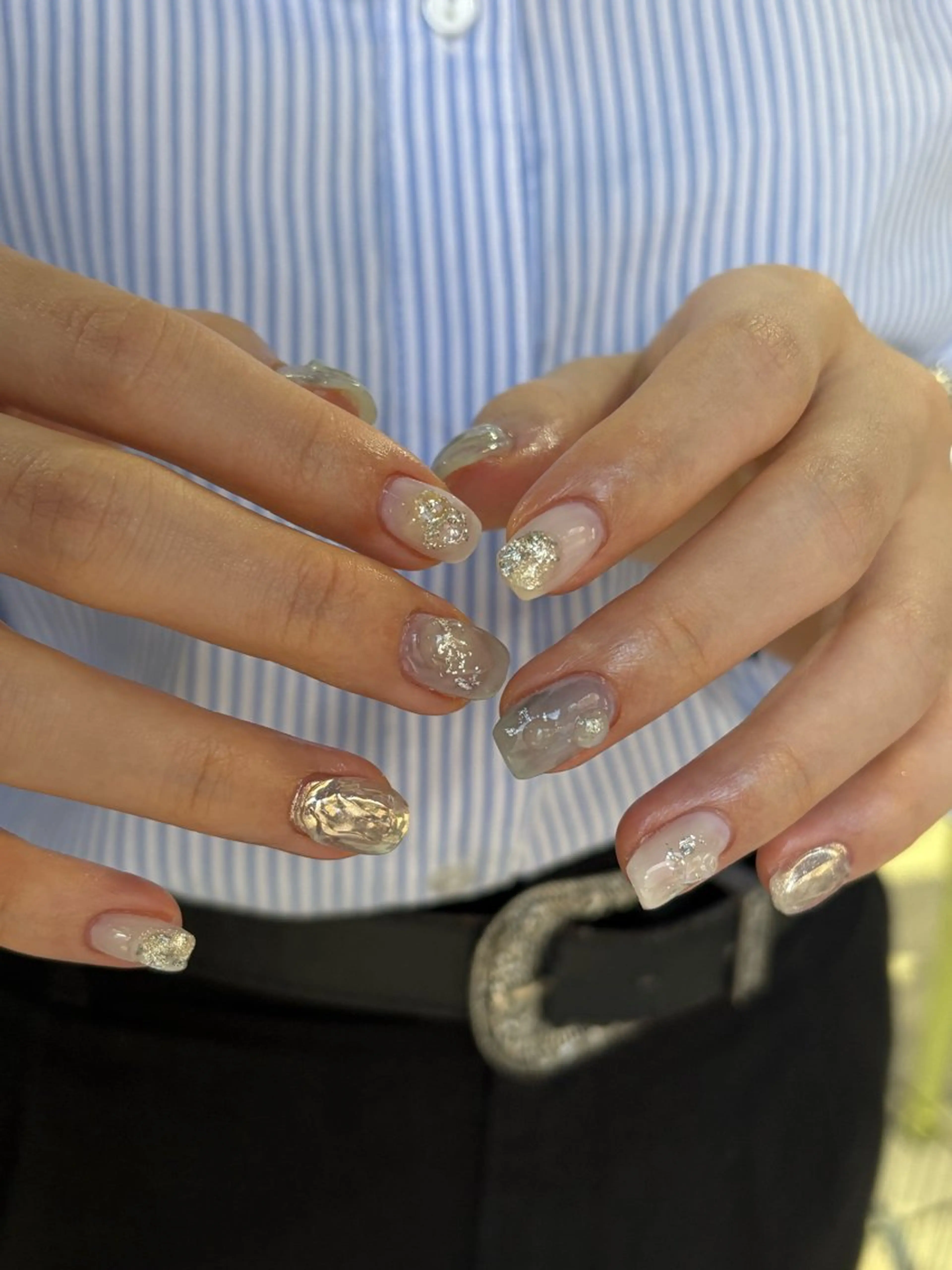 ネイル ハンドネイル Hata nail 🎀個性派ニュアンスのネイルデザイン